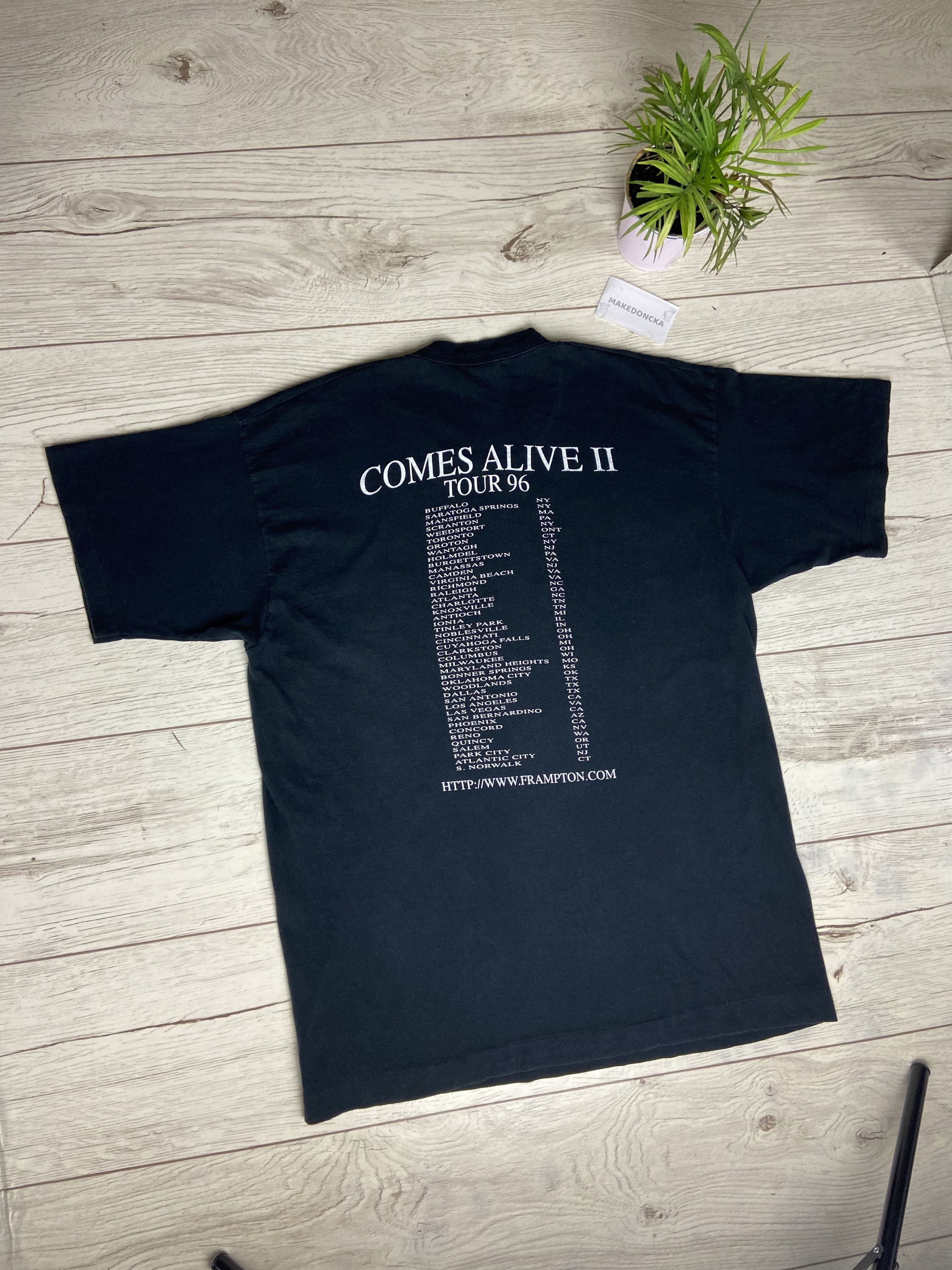 Fruit Of The Loom × Vintage 🔥Vintage Peter Frampton T-shirt,Comes Alive II Tour '96 Size US XL / EU 56 / 4 - 3 Thumbnail