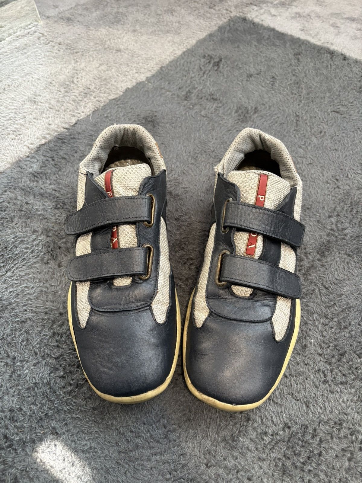 Prada Vintage Prada American Cup Navy Blue Leather Shoes Size US 10 / EU 43 - 4 Thumbnail
