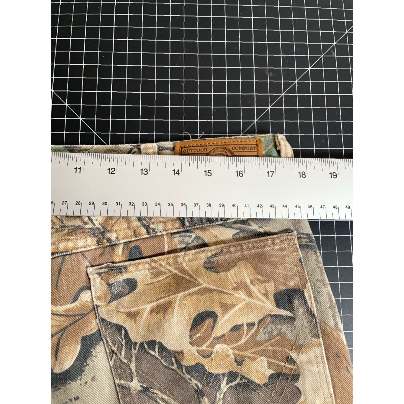 Wrangler VINTAGE 90s Wrangler Men's Jeans Camouflage Camo Straight Fit US Made 35x29 Size US 35 - 5 Thumbnail