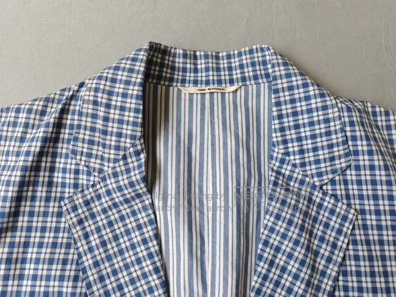 Hermes Hermes Casual Blazer Jacket, 100% Cotton, Blue and White P Size 48R - 2 Thumbnail