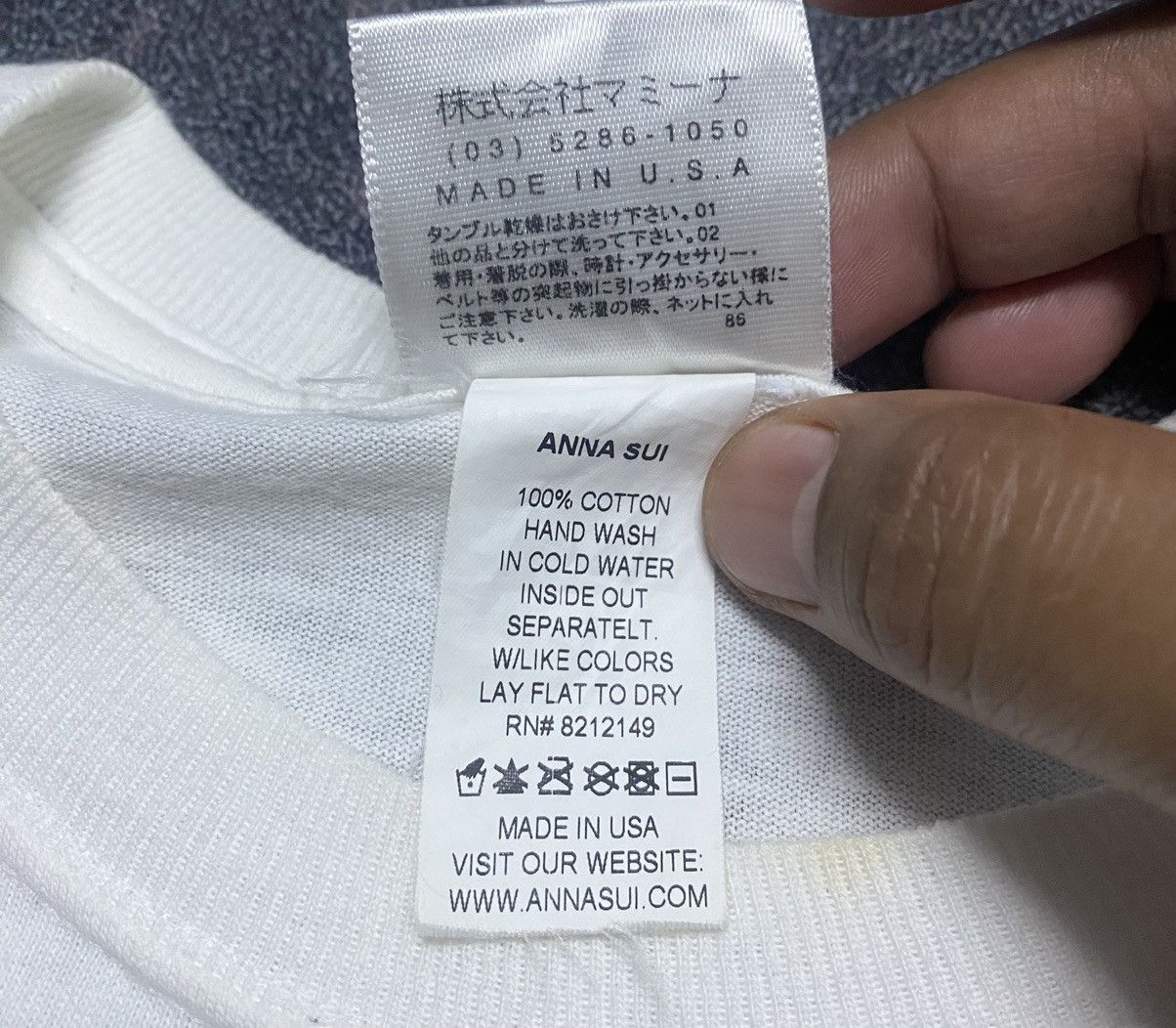 Japanese Brand × Vintage Rare‼️🔥Vintage Anna Sui Print Foam T-Shirt Size US XXS / EU 40 - 8 Thumbnail