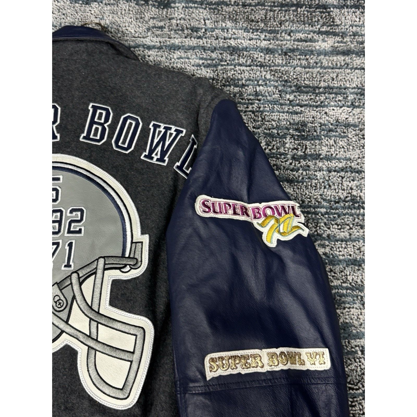 NFL Dallas Cowboys Súper Bowl Champions Varsity Jacket Sz L NFL Size US L / EU 52-54 / 3 - 10 Thumbnail