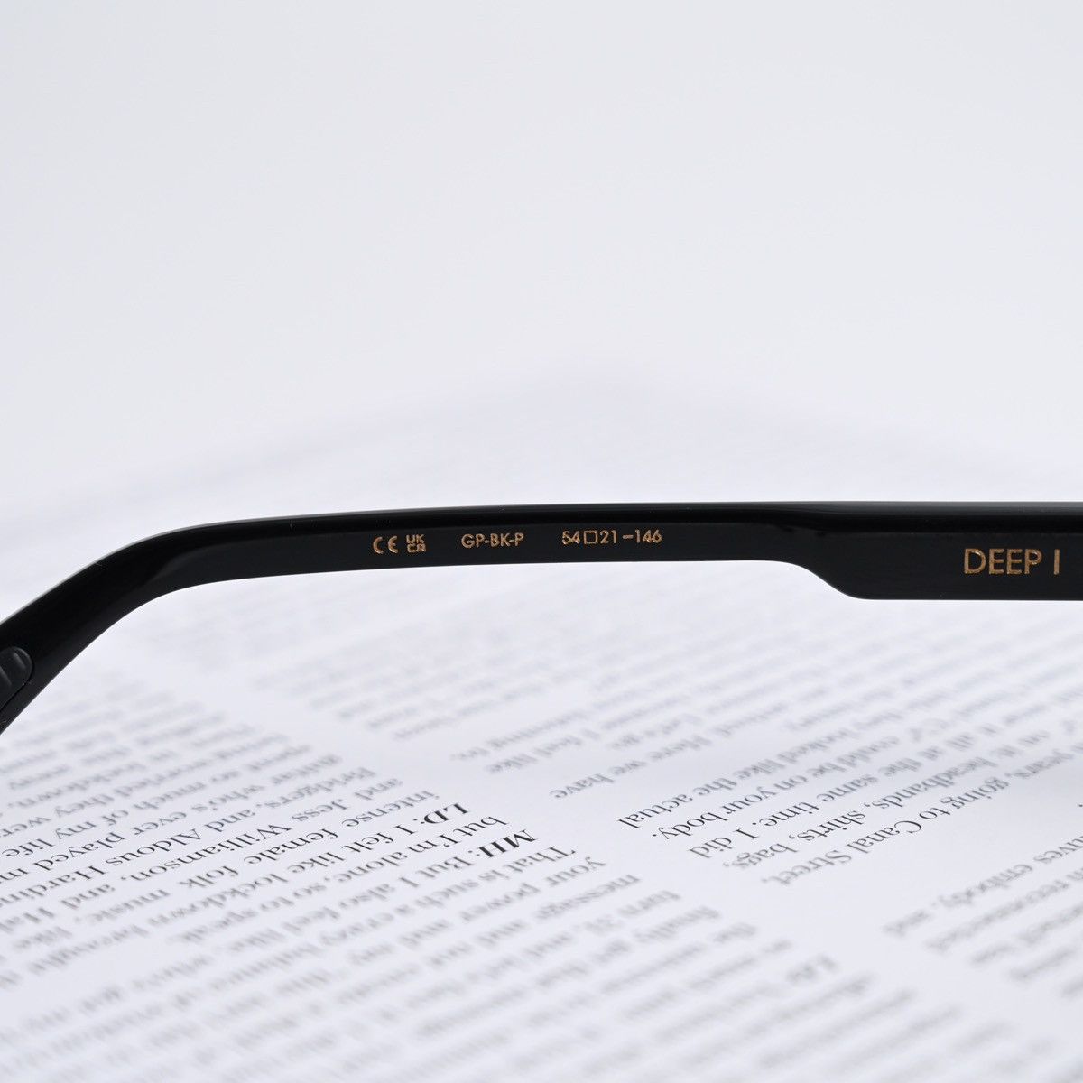 Chrome Hearts CHROME HEARTS DEEP I GOLD PLATED-BLACK-PLASTIC-SUN SUNGLASSES Size ONE SIZE - 7 Thumbnail