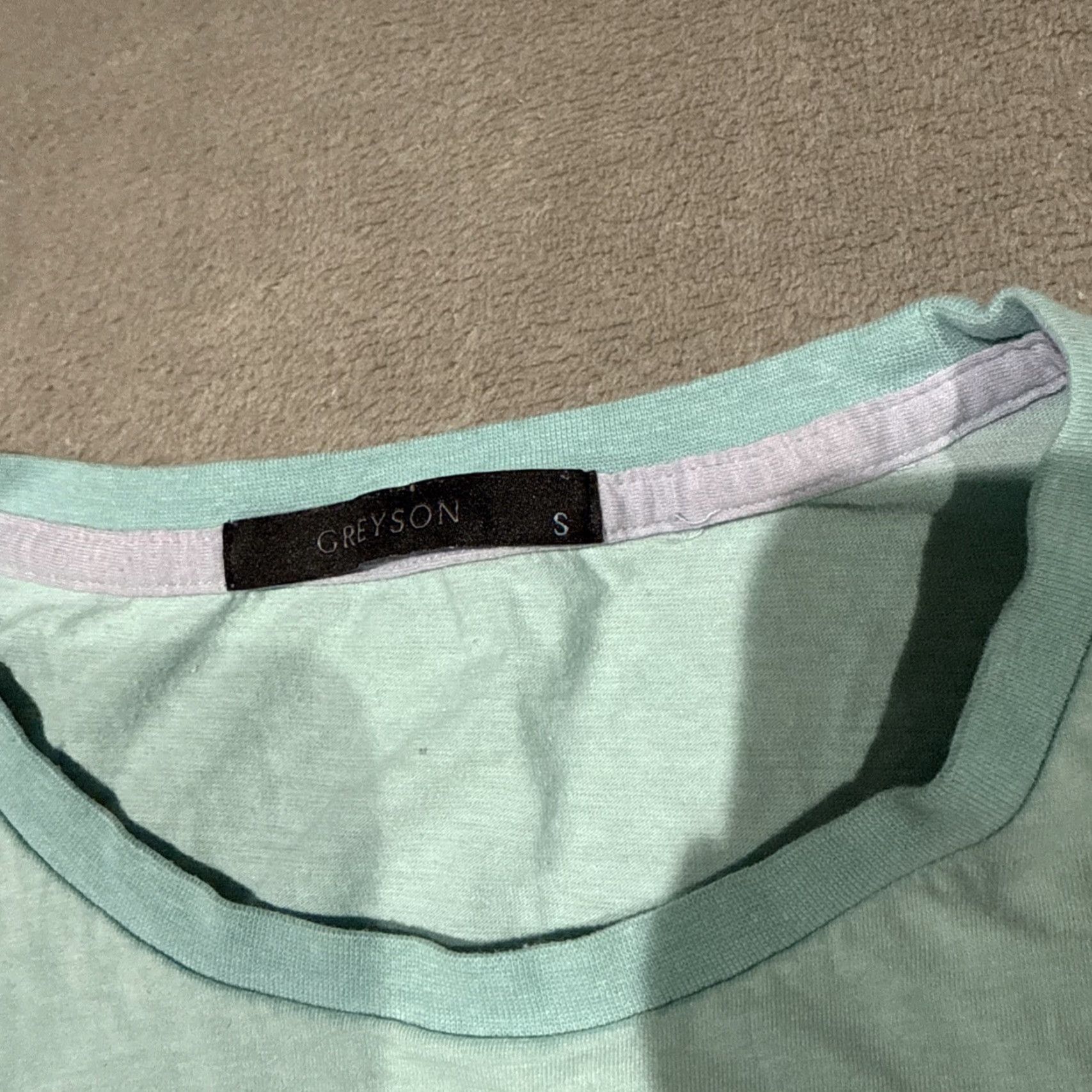 Vintage Greyson Shirt Mens S Blue Crewneck Tee Performance Stretch Golf Short Sleeve Breathable Moisture Wicking Lightweight Athletic Sports Athleisure Size US S / EU 44-46 / 1 - 4 Thumbnail