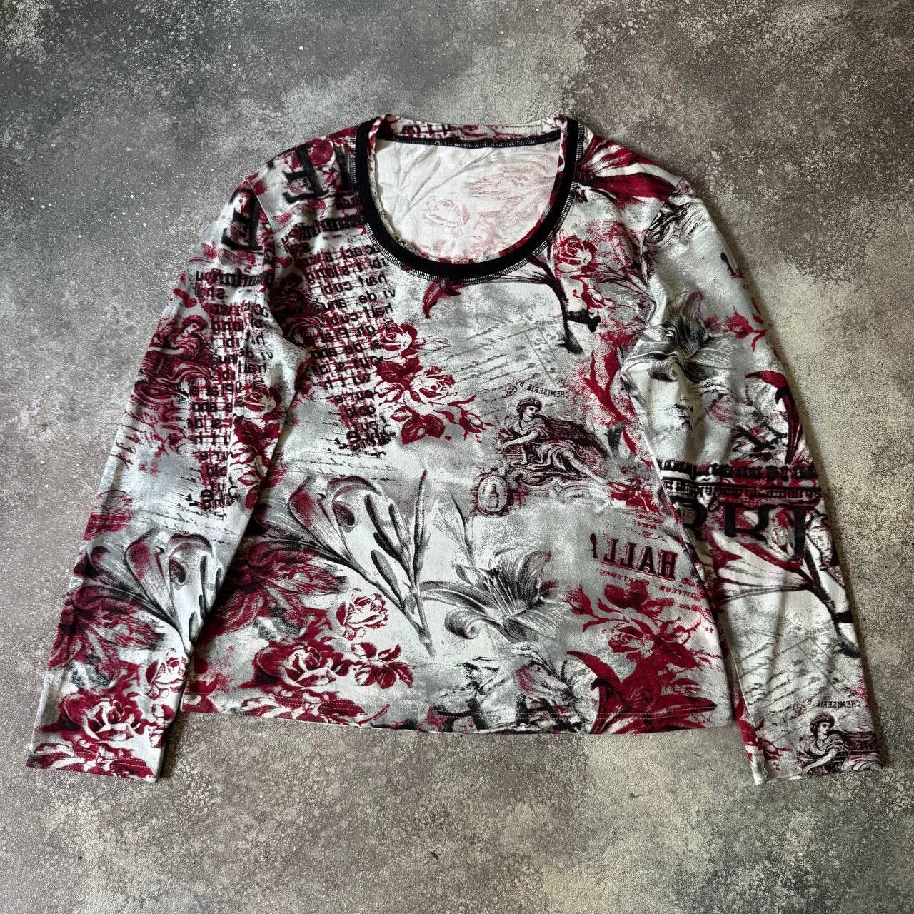 Jean Paul Gaultier Style Japanese Printed Long Sleeve