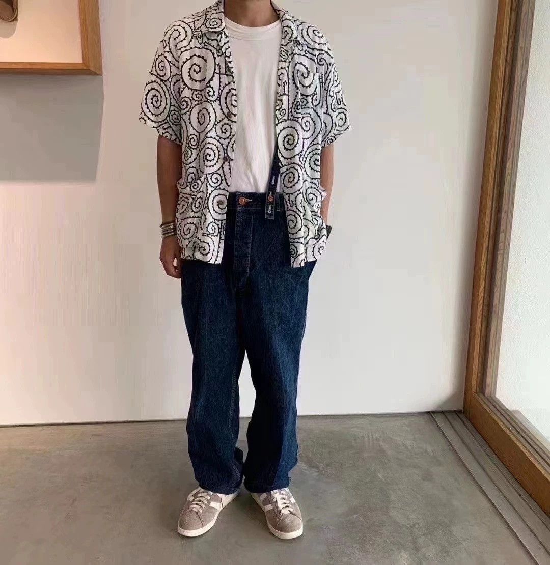 Visvim VISVIM SS CAMUS Braces Pants WD Dry Denim 20AW Like New 2 (large) Size US 30 / EU 46 - 8 Thumbnail