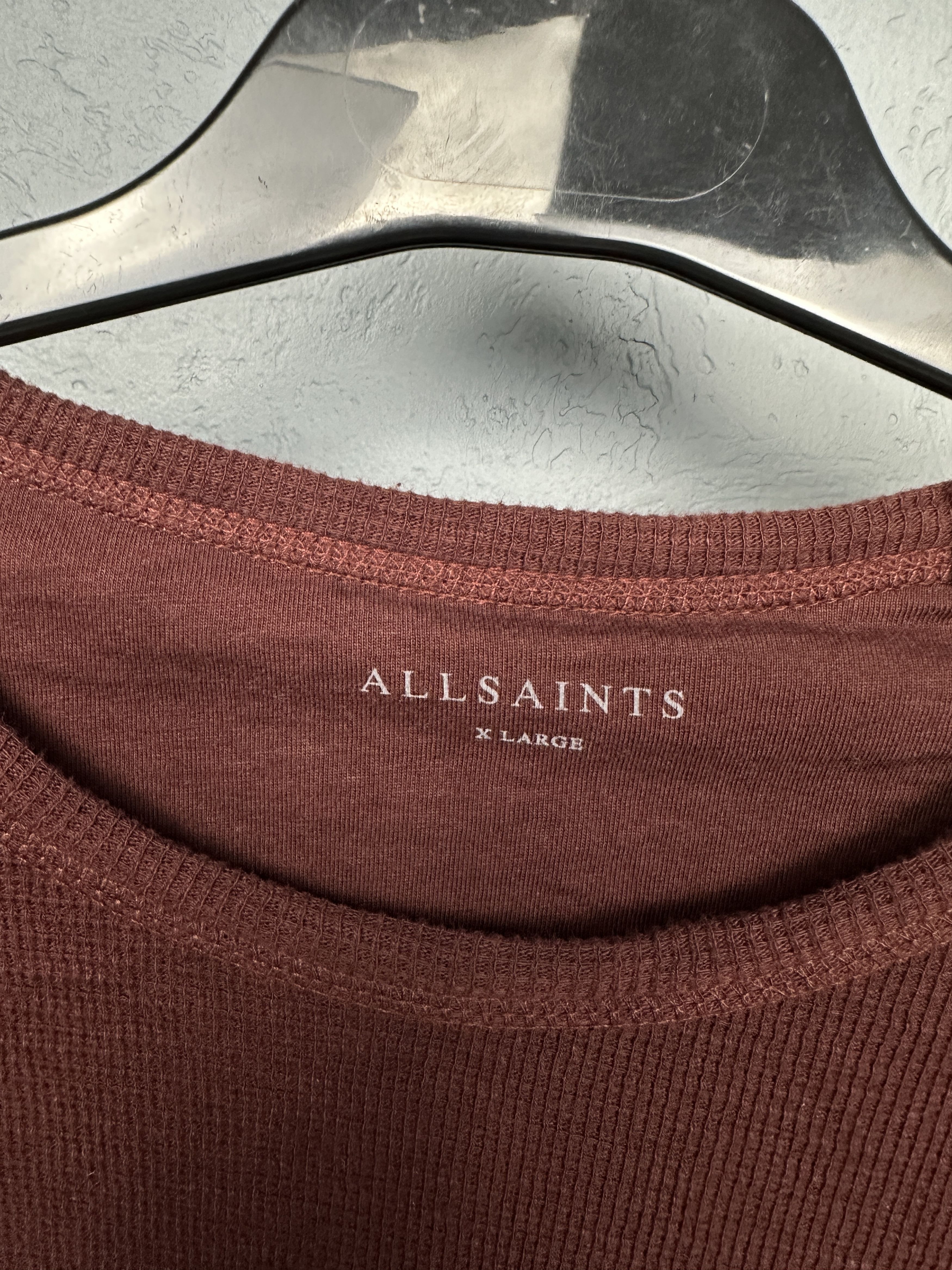 Allsaints Allsaints Clash Crew Neck Mens Ribbed Sweater Size US XL / EU 56 / 4 - 3 Thumbnail