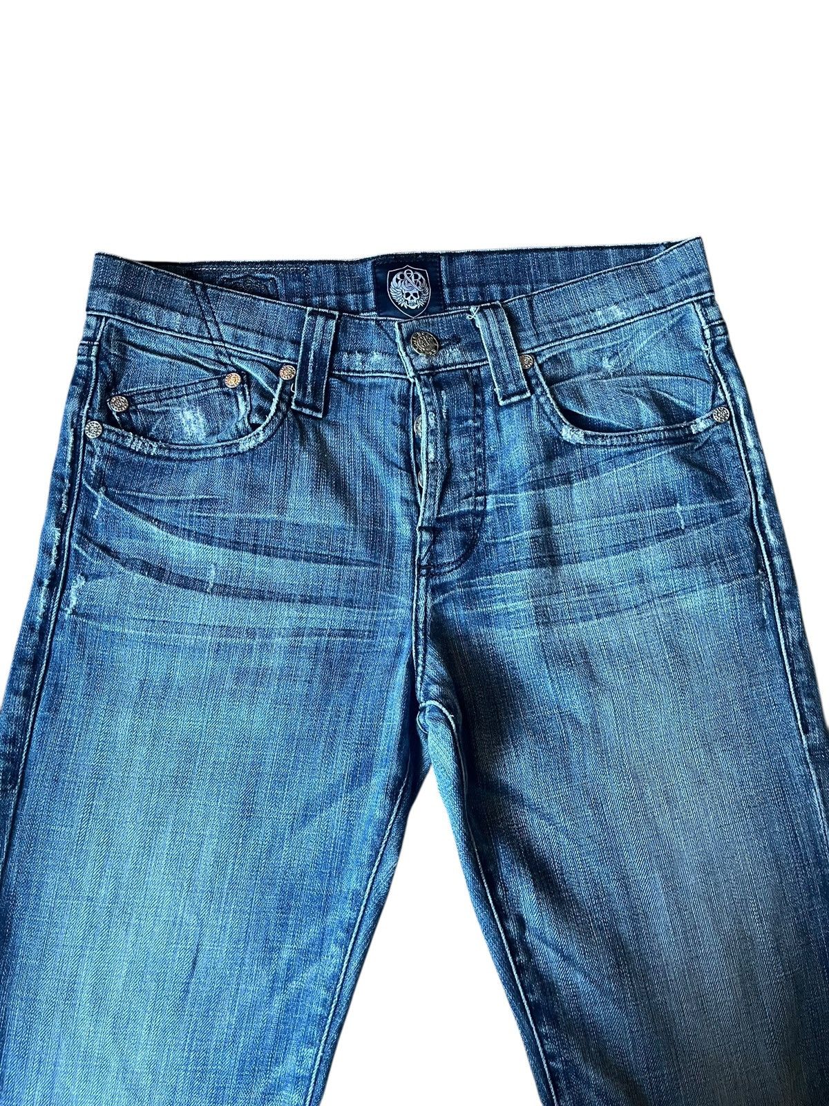 Rock Revival RARE VINTAGE distressed Rock & Republic Straight Leg Jeans Size US 32 / EU 48 - 2 Thumbnail