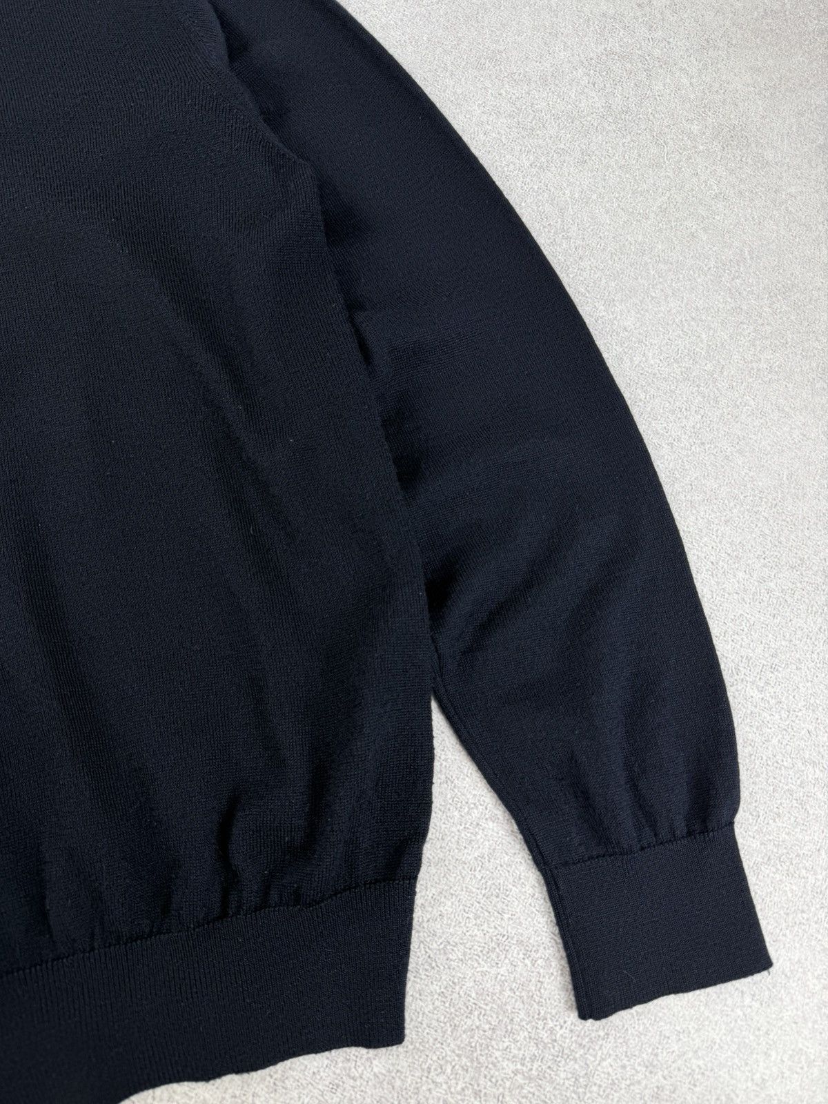 Other Montechiaro Wool Knit Sweater Navy Blue Men’s Size 52 Size US L / EU 52-54 / 3 - 2 Thumbnail