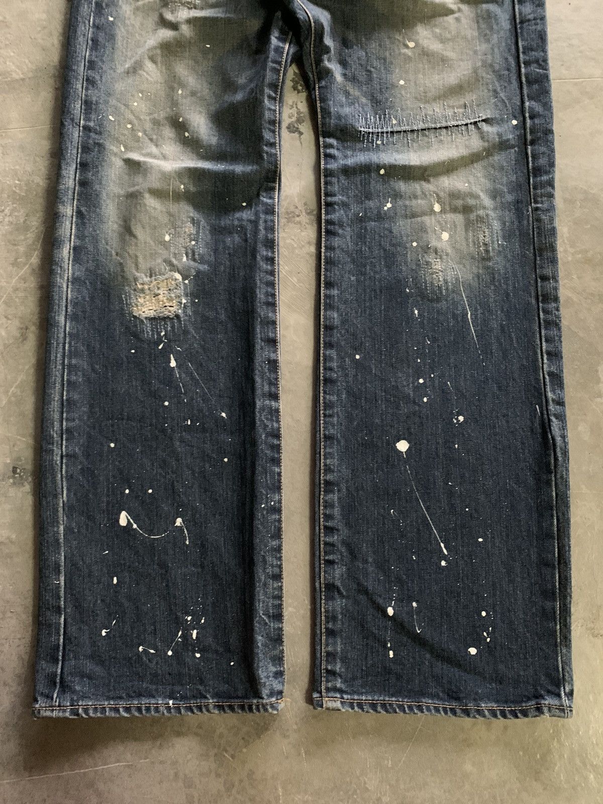 Takeo Kikuchi TAKEO KIKUCHI vintage rusty splatter patchwork boro sashiko Size US 34 / EU 50 - 14 Thumbnail