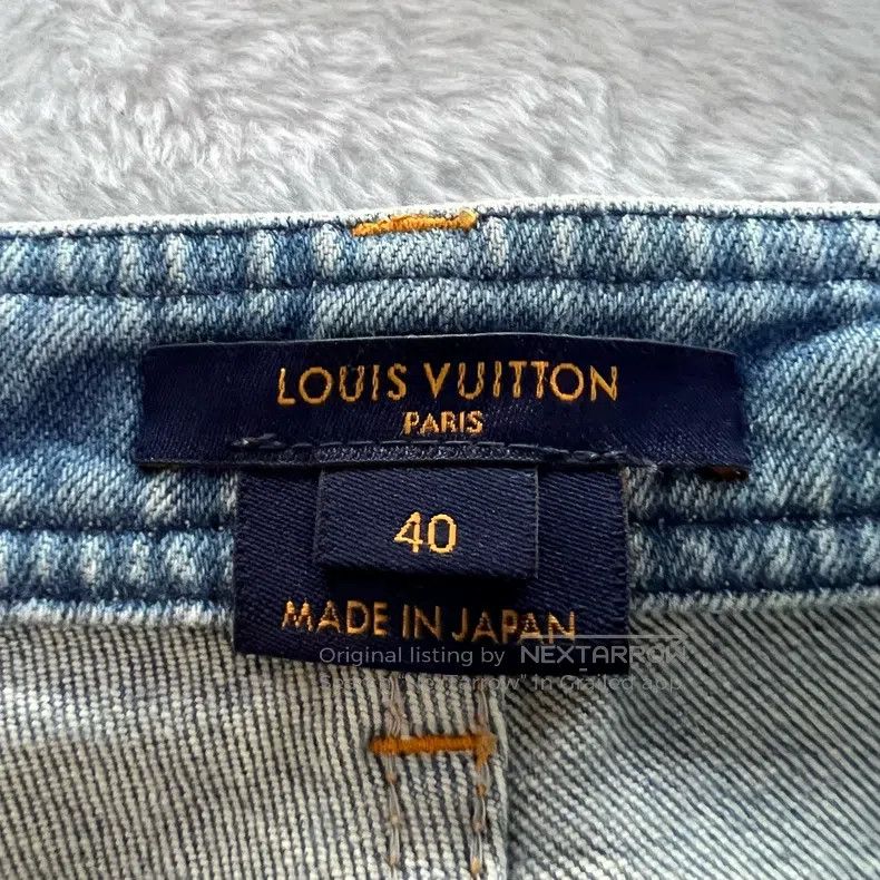 Louis Vuitton Louis Vuitton Blue Skinny Jeans Size 39" - 3 Thumbnail