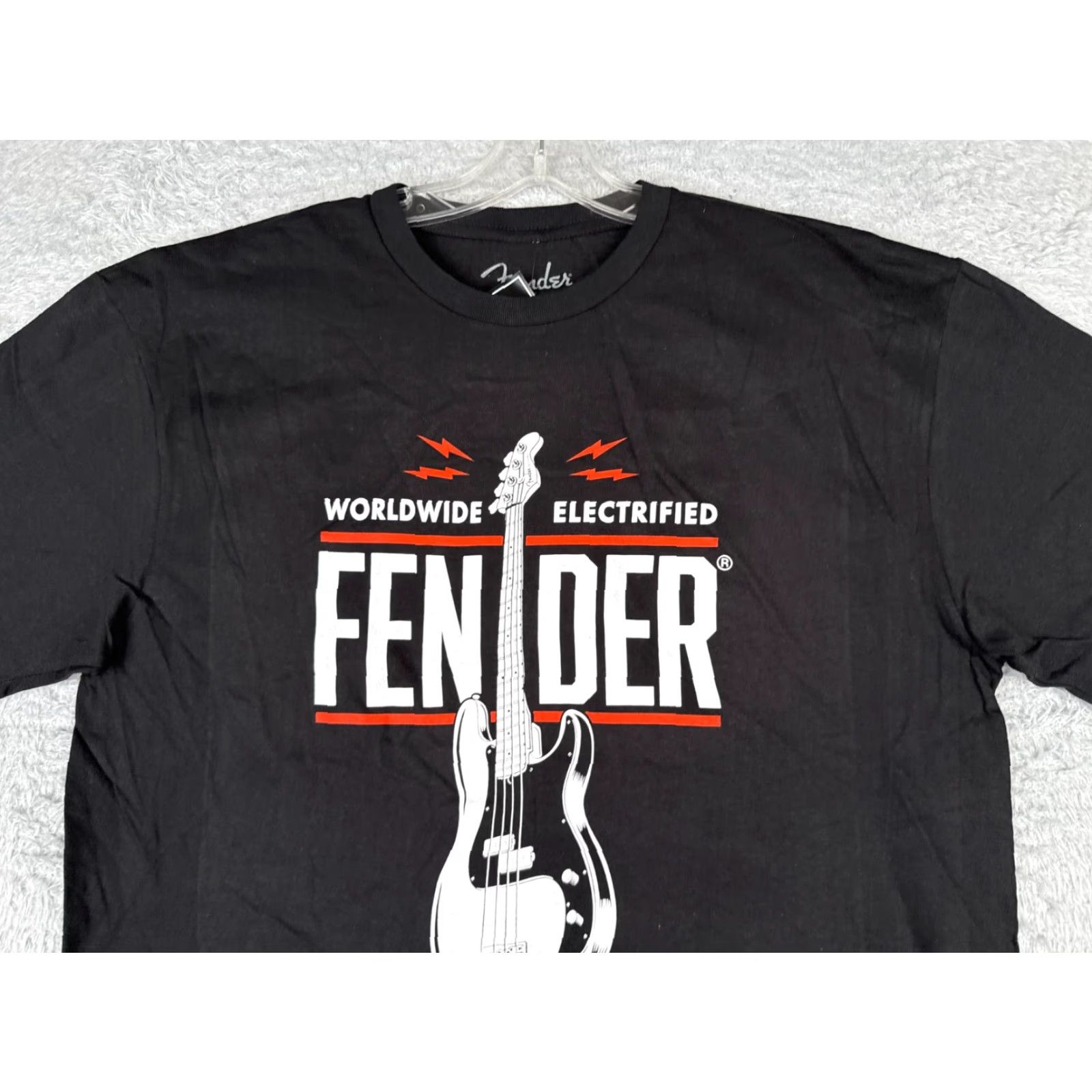 Fender Fender Shirt Men Large Black Guitar Worldwide 1946 All Seasons Short Sleeve Crew Neck Tags Mens T-Shirt Stone? Size US L / EU 52-54 / 3 - 4 Thumbnail