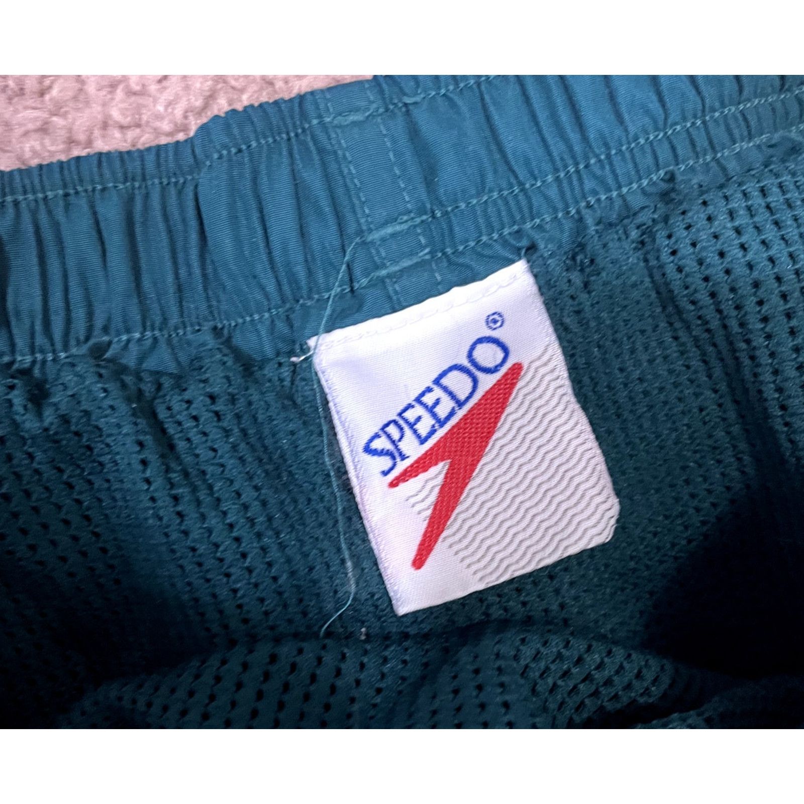 Speedo Men's Vintage Blue Speedo Swim Trunks M Size US 26 / EU 42 - 8 Thumbnail