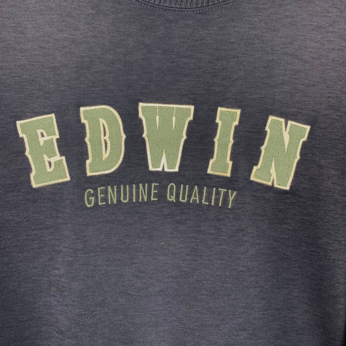 Edwin Vintage 90’s EDWIN Big Logo Crewneck Sweatshirt #3575-C163 Size US M / EU 48-50 / 2 - 5 Thumbnail