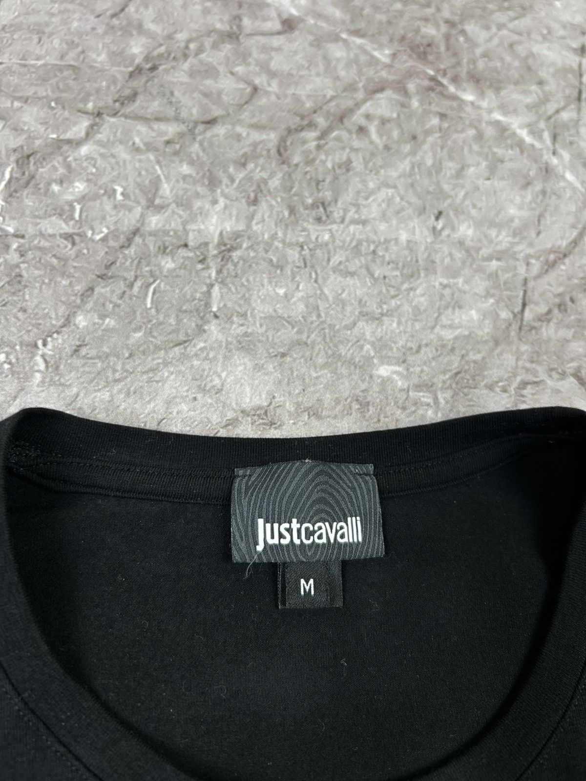 Just Cavalli × Vintage Just Cavalli T-Shirt Big Logo Luxury Tee Size US L / EU 52-54 / 3 - 4 Thumbnail