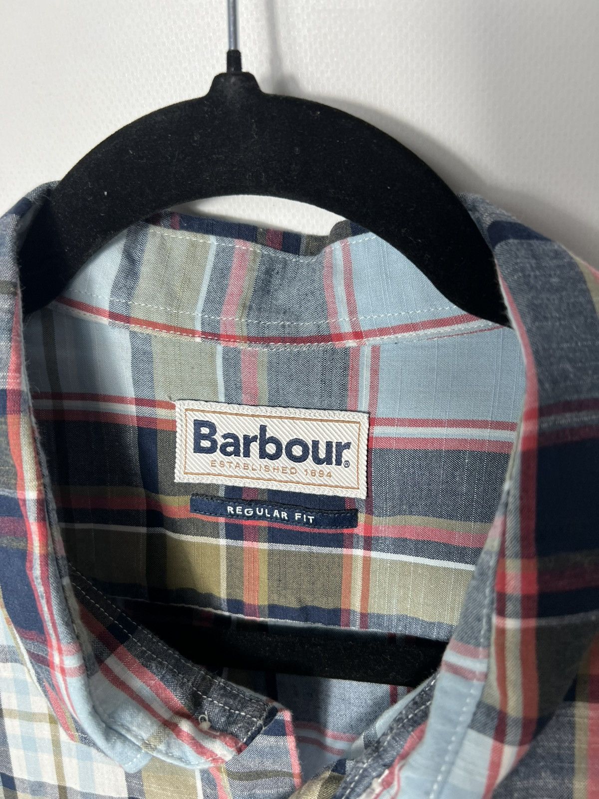 Barbour Vintage Barbour Bruno Madras Check Button Up Shirt Size US XL / EU 56 / 4 - 7 Thumbnail