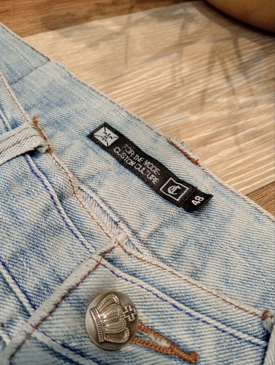 If Six Was Nine JAPANESE CUSTOM CULTURE FLARED JEANS Size US 33 - 6 Thumbnail