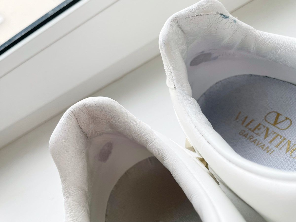 Valentino Valentino Garavani Men Basic White Leather Shoes Backnet 42 Size US 9 / EU 42 - 9 Thumbnail