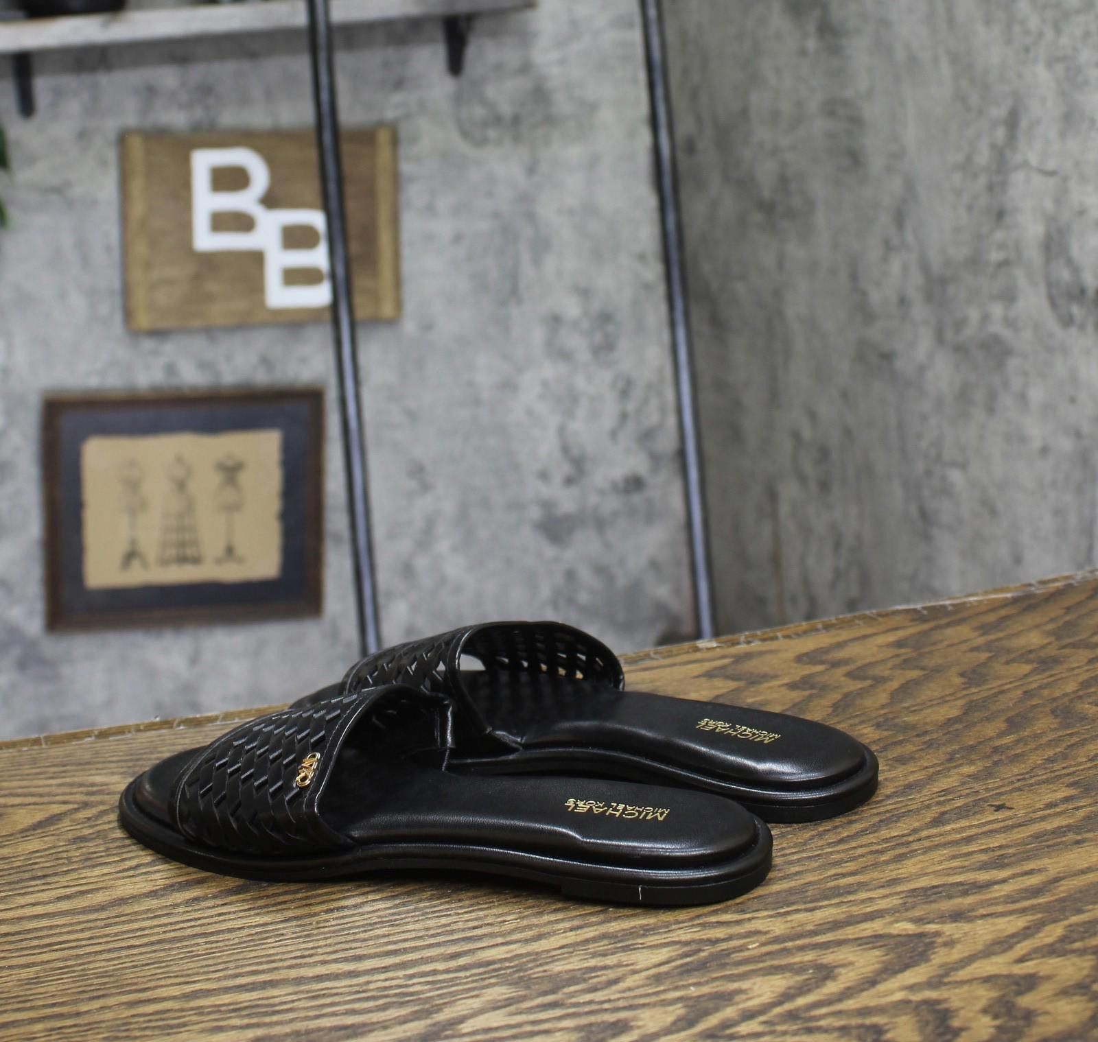 Michael Kors Michael Michael Kors Perforated Slide Sandals Black 6.5m Size US 6.5 / IT 36.5 - 2 Thumbnail
