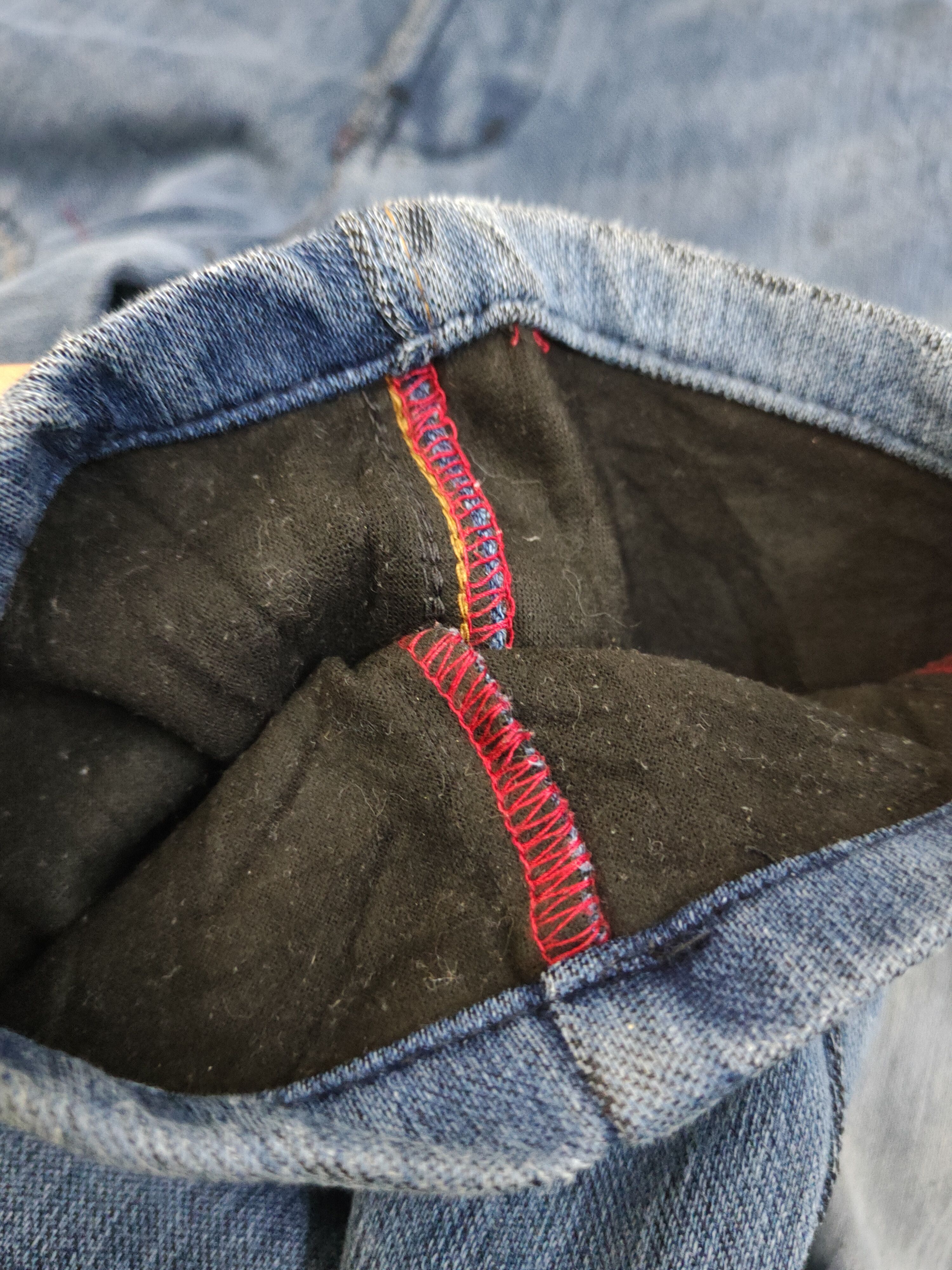 Japanese Brand FieldCore Dark Blue Distressed Ripped Jeans #W1957 Size US 31 - 14 Thumbnail