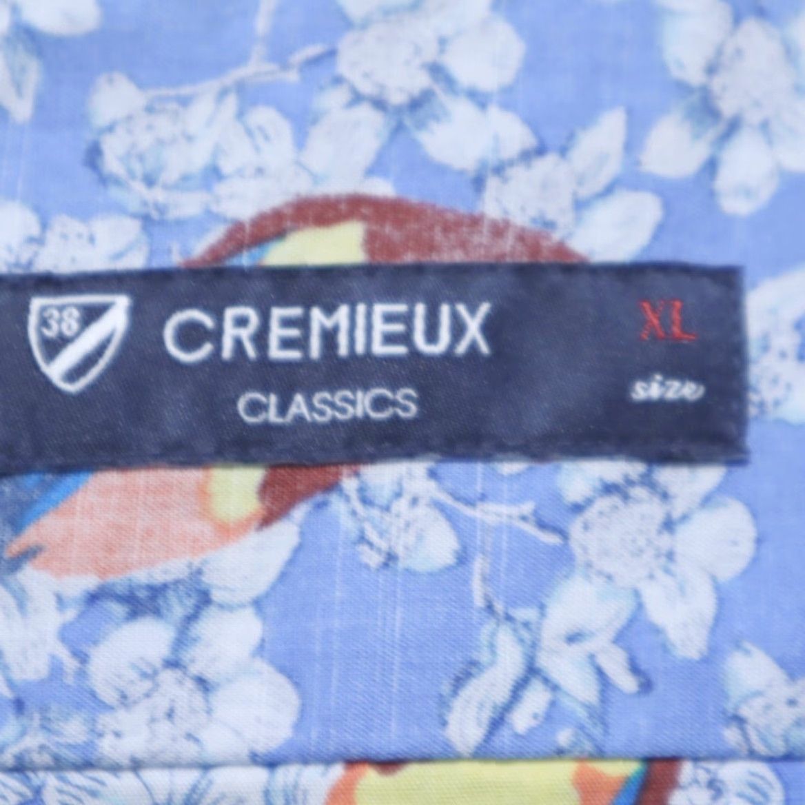 Vintage Daniel Cremeiux Parrot Mackaw Cotton All Over Print Button Up Shirt Blue Men's XL Size US XL / EU 56 / 4 - 5 Thumbnail