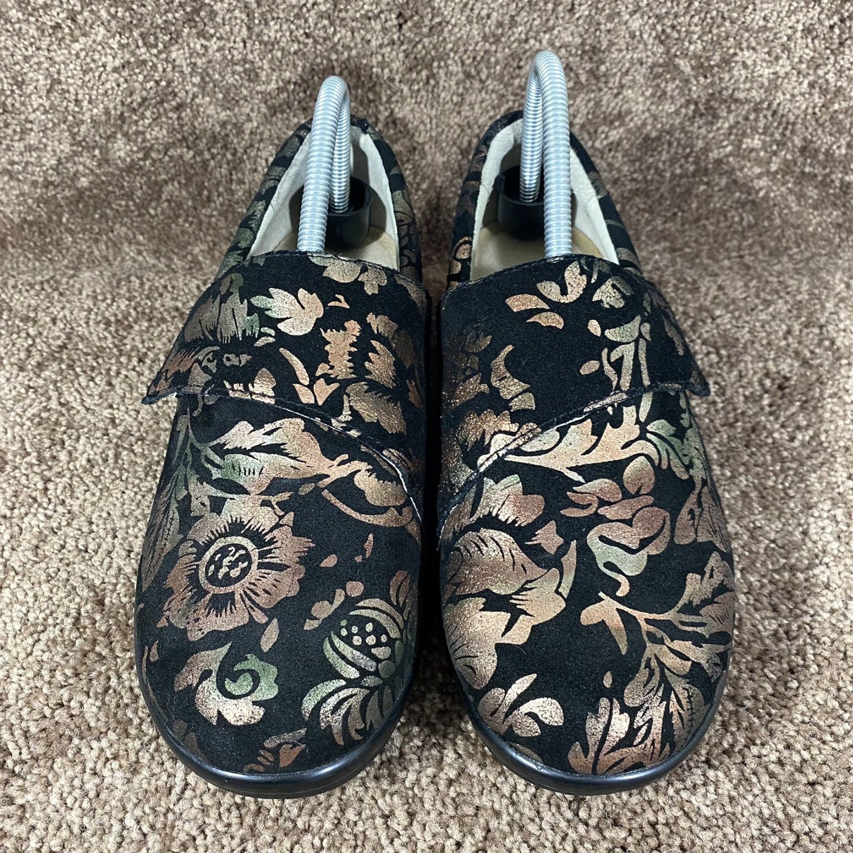 Vintage ALEGRIA Lauryn Clog Womens EU 39 / US 9 Black Floral Slip On Casual LAU-557W Size ONE SIZE - 6 Thumbnail