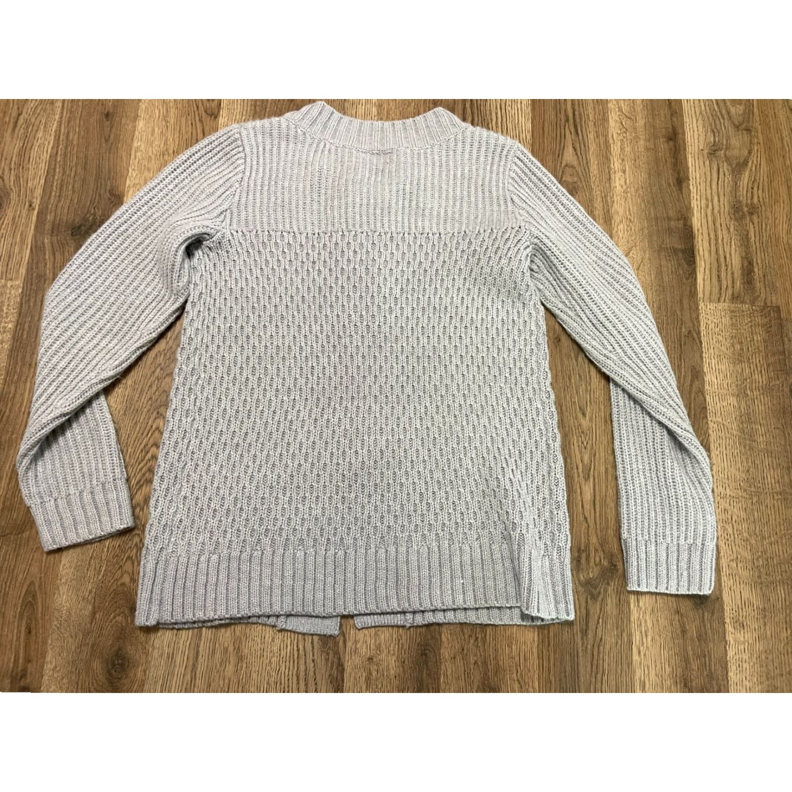 Vintage Fashion Bug Sweater Cardigan, Women's Size Small Gray Knit Shirt Size S / US 4 / IT 40 - 2 Thumbnail