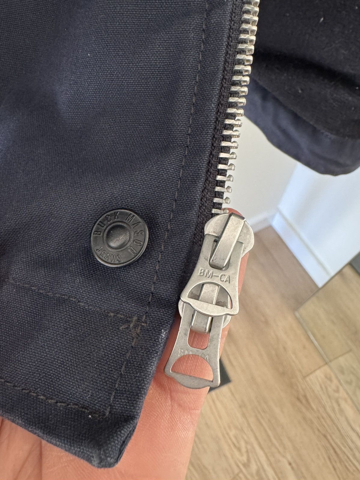 Buck Mason Buck Mason Blue Navy Dry Waxed Canvas N1 Deck Jacket Size US M / EU 48-50 / 2 - 6 Thumbnail