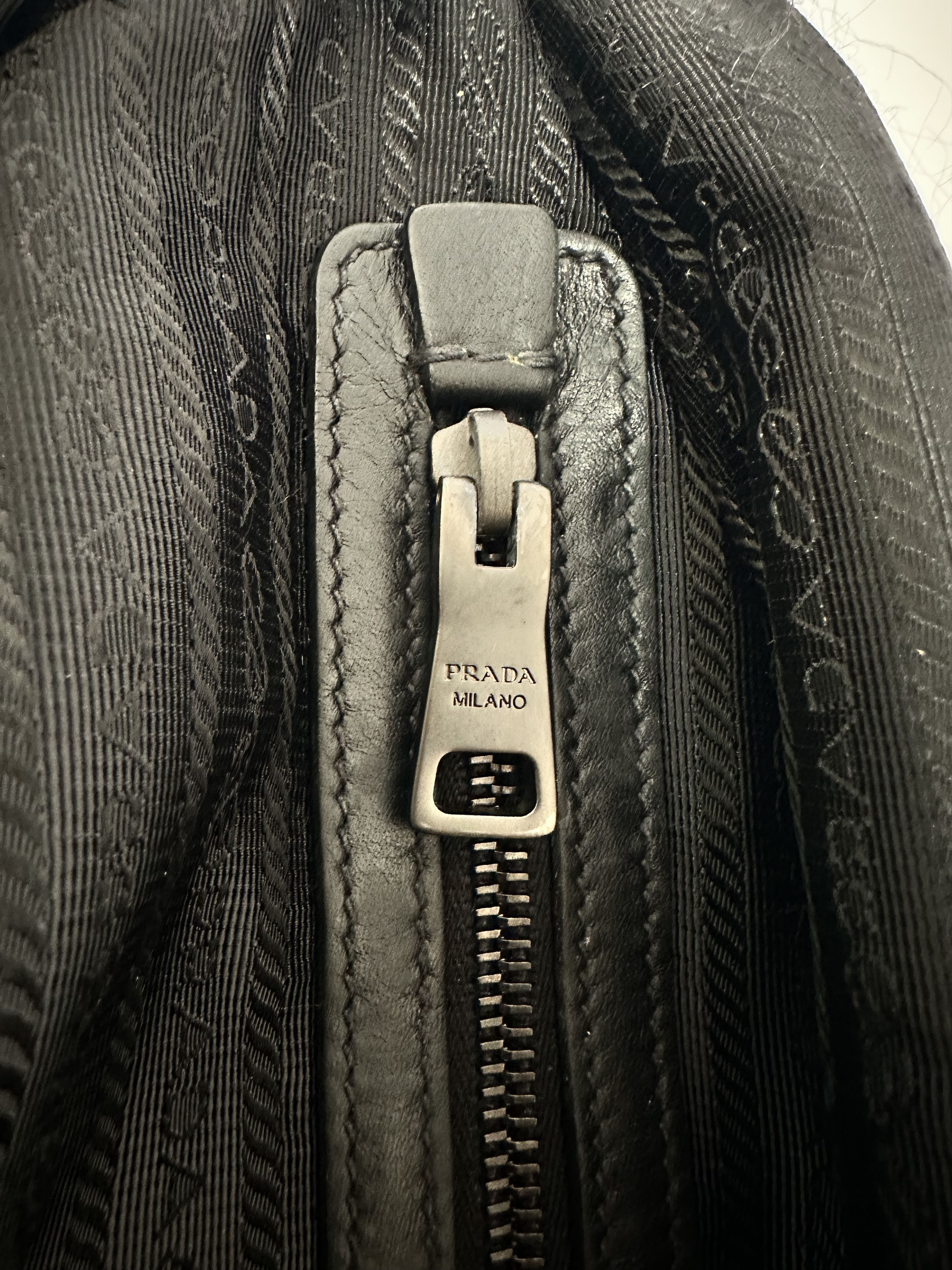 Prada Prada Black Nylon Messenger Bag Size ONE SIZE - 11 Thumbnail