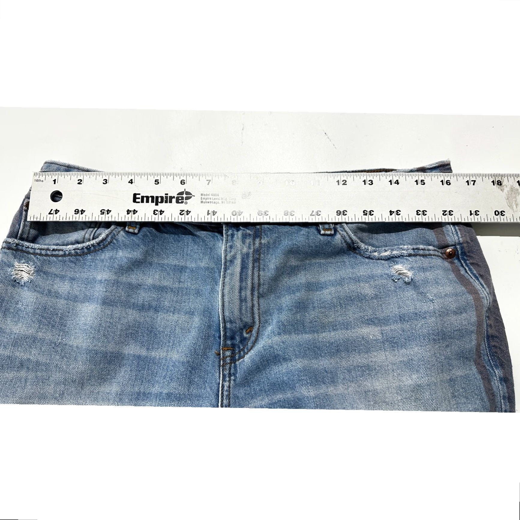 Abercrombie & Fitch Abercrombie & Fitch Jeans Women Size 10 High Rise Girlfriend Raw Hem 5-Pocket Denim Blue Size 24" / US 00 / IT 34 - 3 Thumbnail