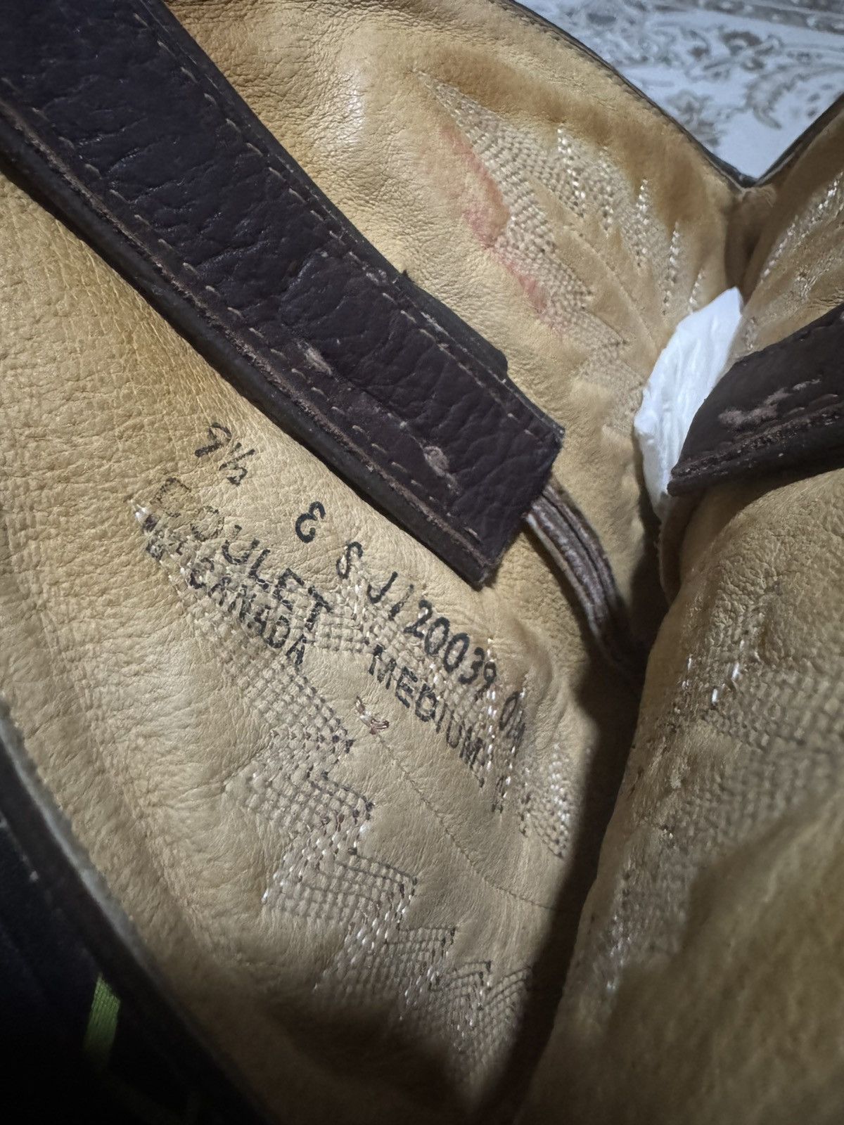 Vintage Vtg Boulet Canada Leather Western Gerico Boots Size US 11.5 / EU 44-45 - 6 Thumbnail