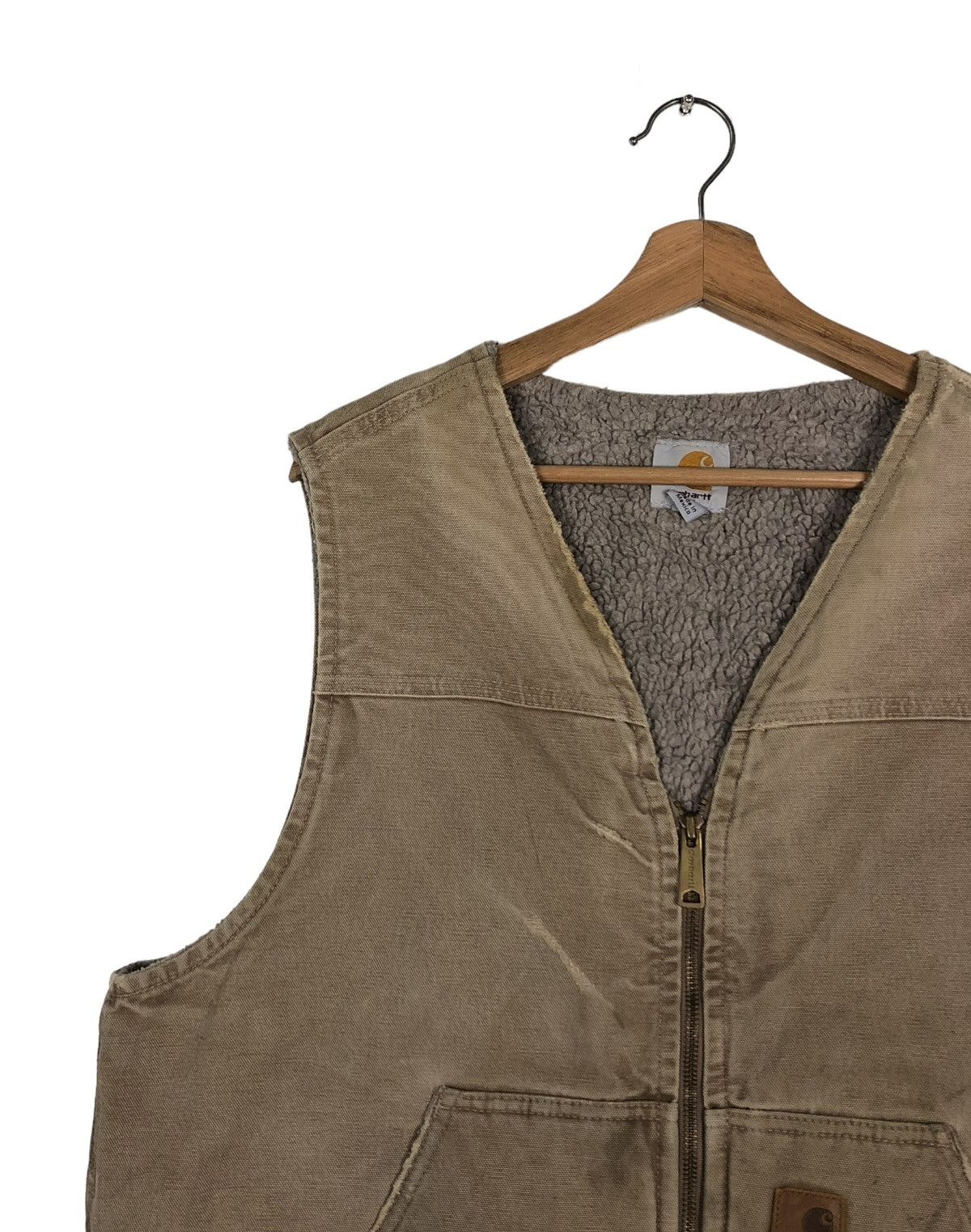 Carhartt 🔥VINTAGE TANK TOP WORK CARHARTT SHEARLING BLANKET Size US L / EU 52-54 / 3 - 9 Thumbnail