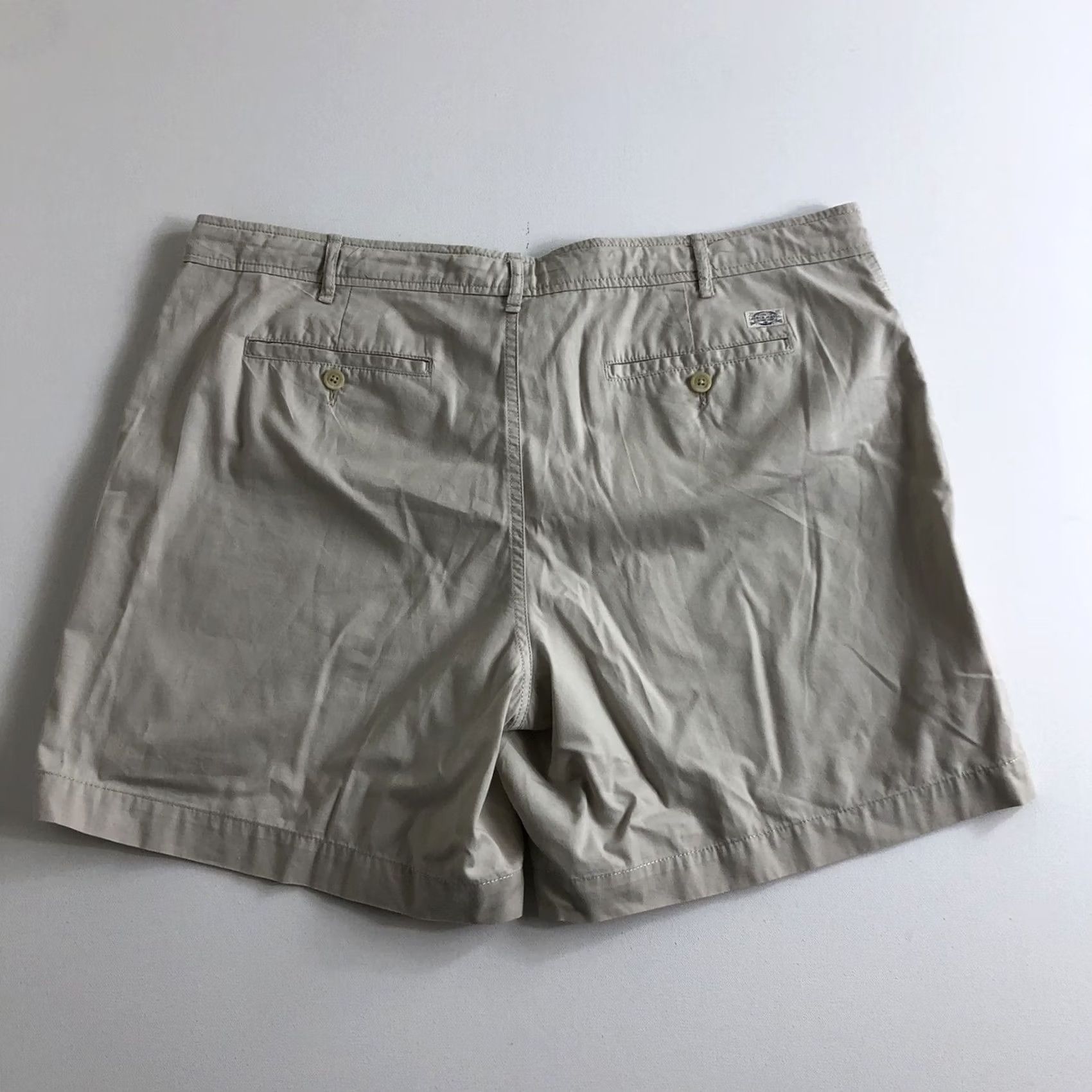 Ralph Lauren Lauren Ralph Lauren LRL Shorts Flat Front 100% Cotton 6 inches Beige Women Size 32" / US 10 / IT 46 - 2 Thumbnail