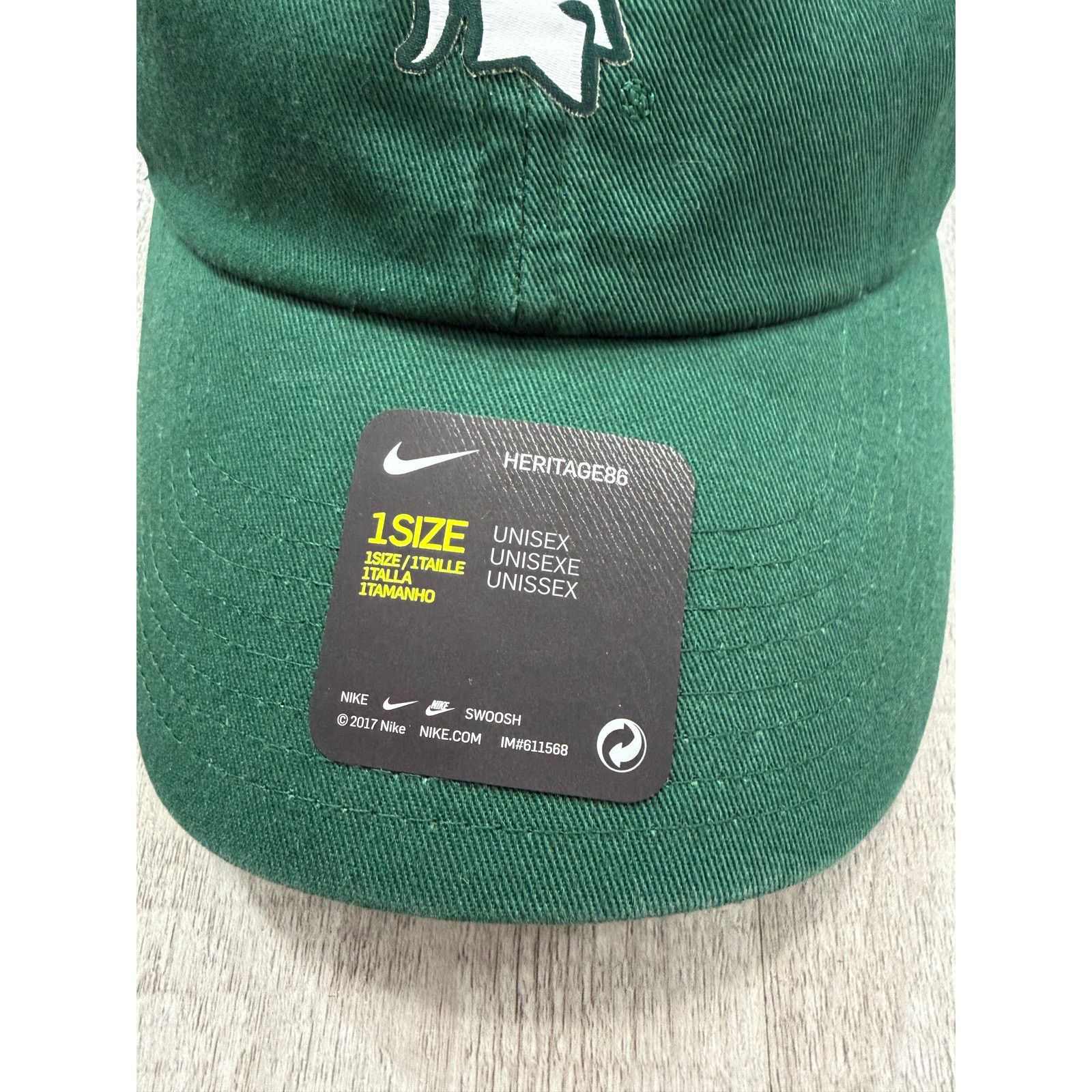 Nike Nike Heritage 86 Michigan State Spartans Hat Adult NEW NWT Size ONE SIZE - 3 Thumbnail