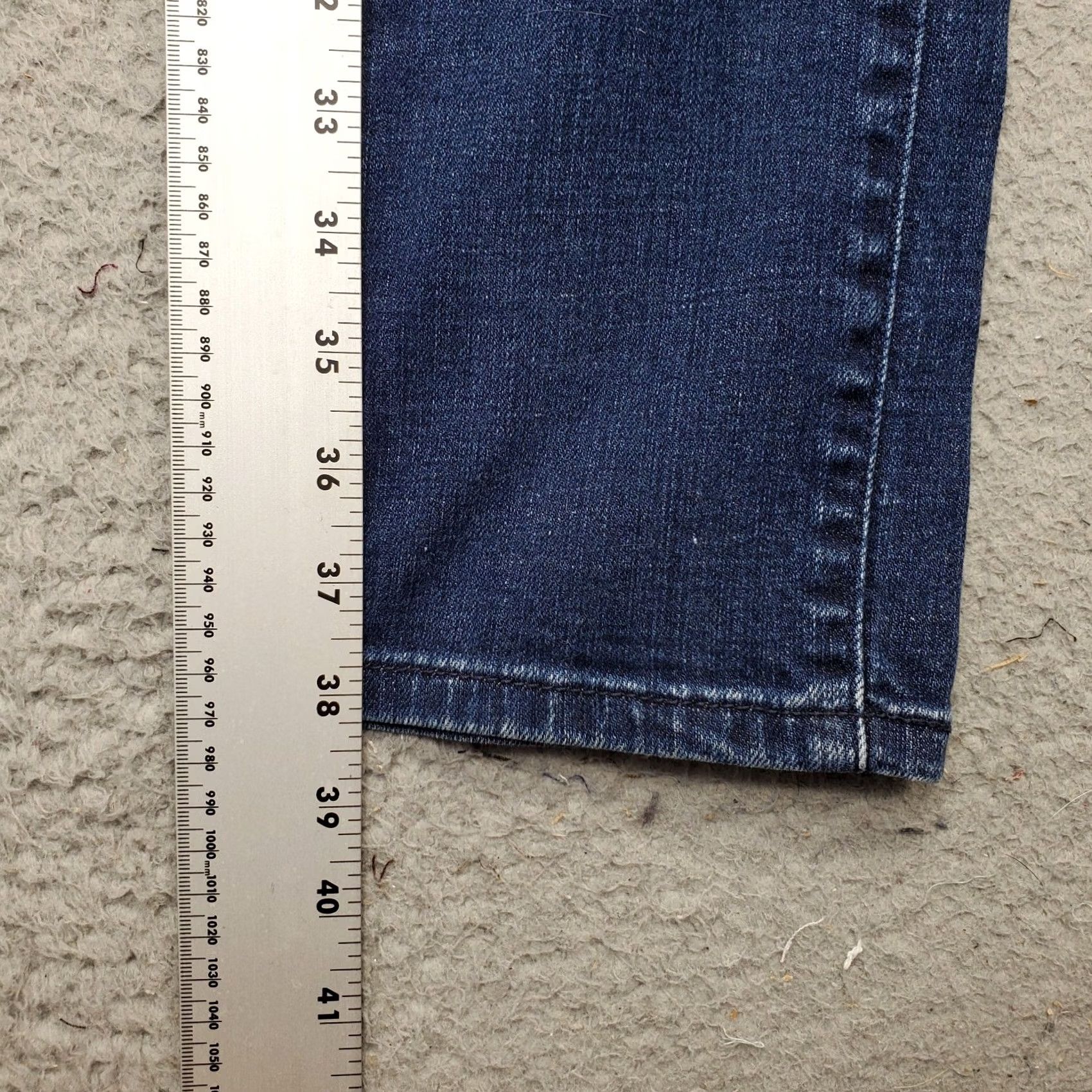 Levi's Levi's Skinny Jeans Womens Size 27 Navy Denim Mid Rise 5-Pocket Design Jeans Women Size 27" / US 4 / IT 40 - 3 Thumbnail
