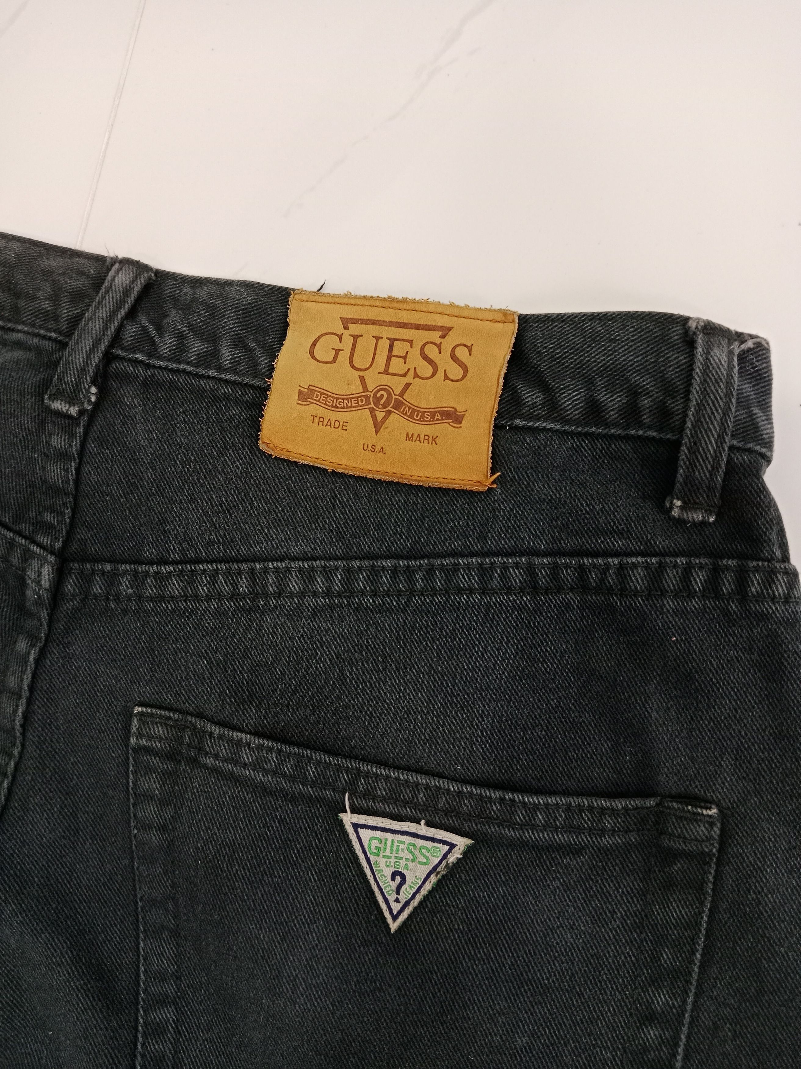 Guess Vintage Guess Jeans by Georges Marciano Black Denim Size US 33 - 10 Thumbnail