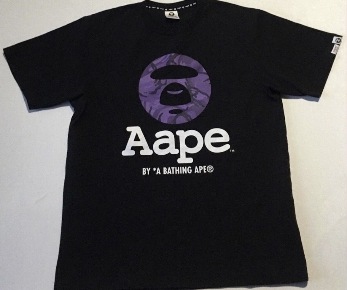 Aape × Bape Bape Aape camo logo tee shirt Size US XL / EU 56 / 4 - 1 Thumbnail
