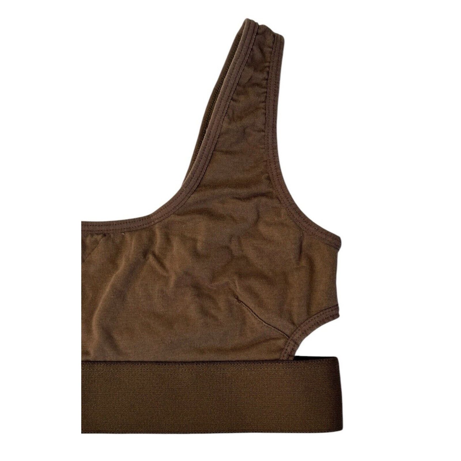 Richer Poorer RICHER POORER Scoop Cutout Bralette Java Brown Bra Crop Top Size S / US 4 / IT 40 - 4 Thumbnail