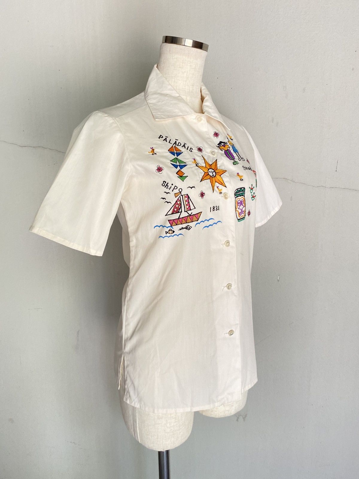 Japanese Brand × Vintage Embroidered Shirt Size S / US 4 / IT 40 - 5 Thumbnail