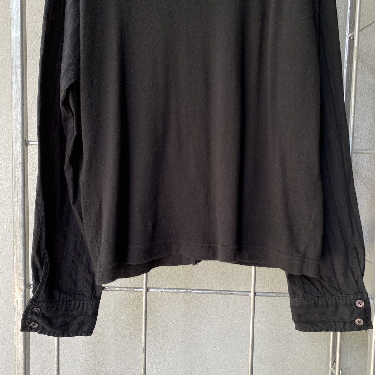 Japanese Brand A/T Black Contrast-Stitch Button-Up Shirt Size S / US 4 / IT 40 - 12 Thumbnail