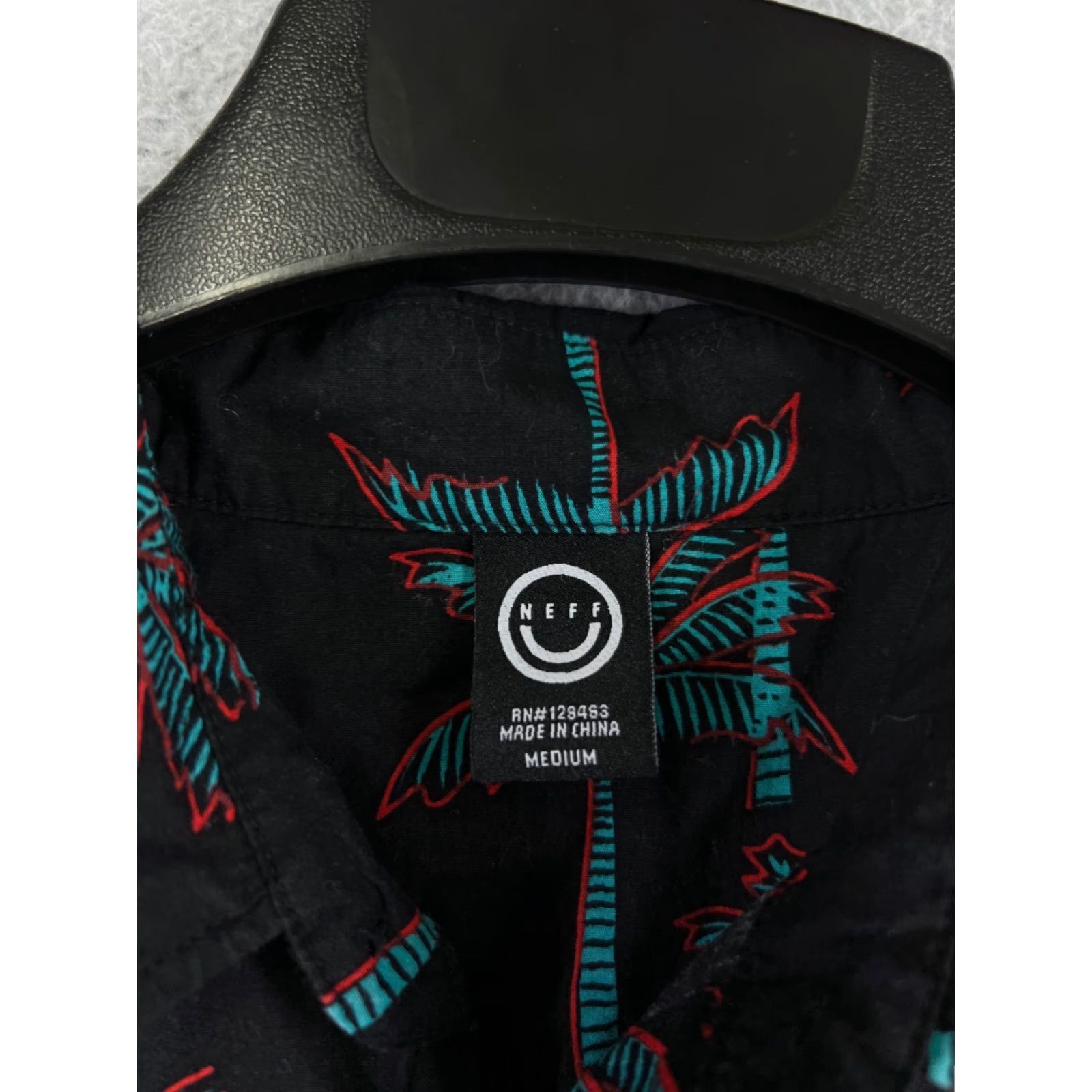 Vintage NEFF Shirt Mens Medium Black Palm Tree All Over Print Hawaiian 100% Cotton Beach Size US M / EU 48-50 / 2 - 3 Thumbnail