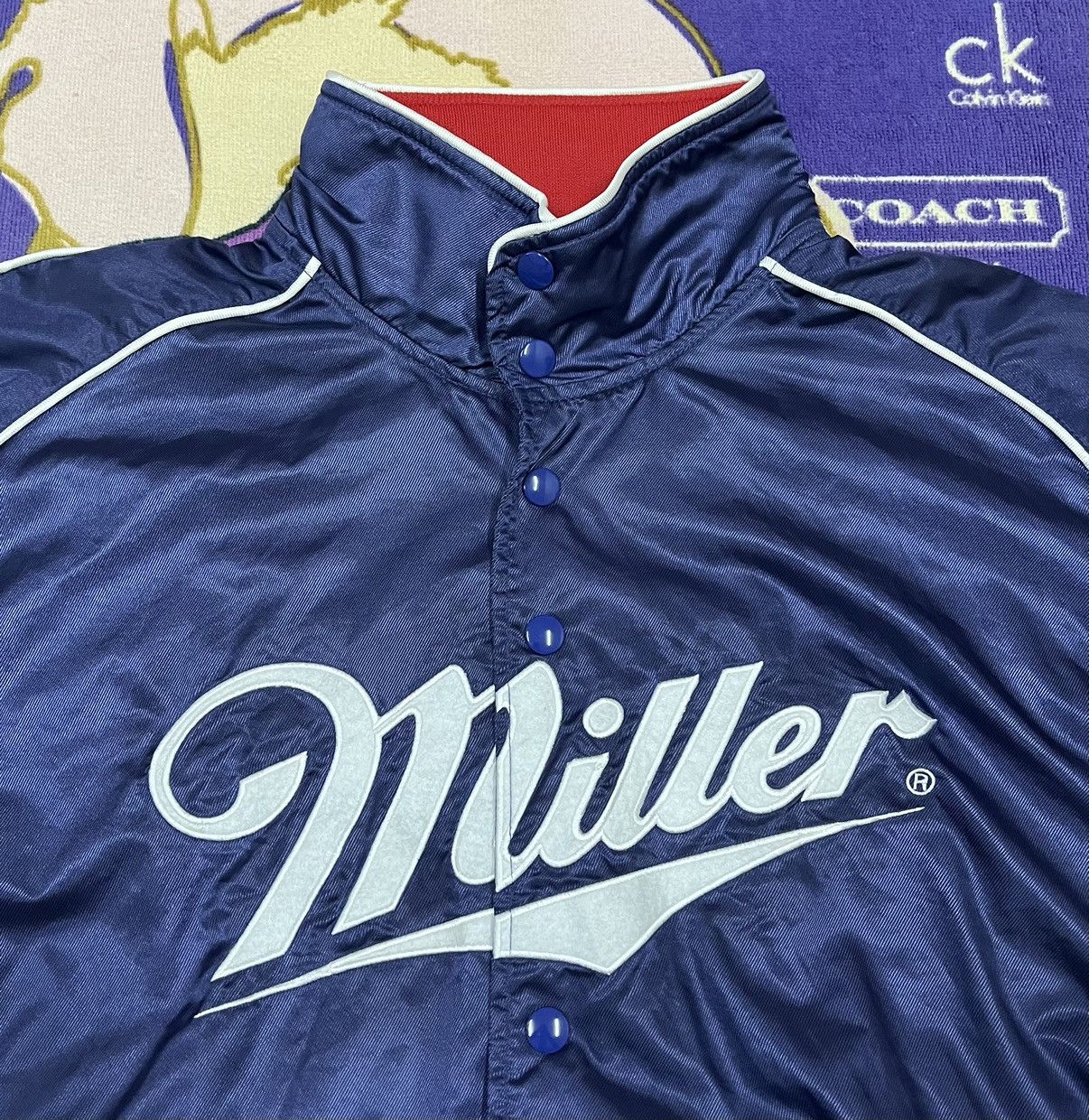 Vintage Rare🔥Vintage MILLER Button Light Jacket/Windbreaker Size US L / EU 52-54 / 3 - 6 Thumbnail