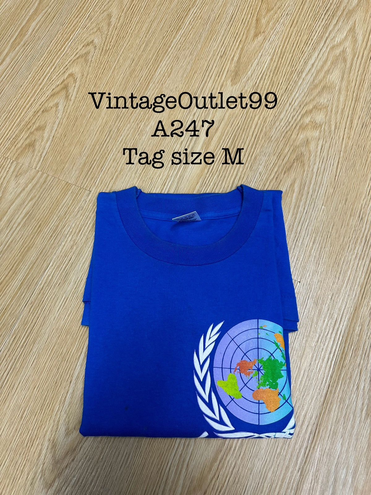 Fruit Of The Loom Vintage 1994 United Nations FOTL Tshirt A247 Size US S / EU 44-46 / 1 - 14 Thumbnail