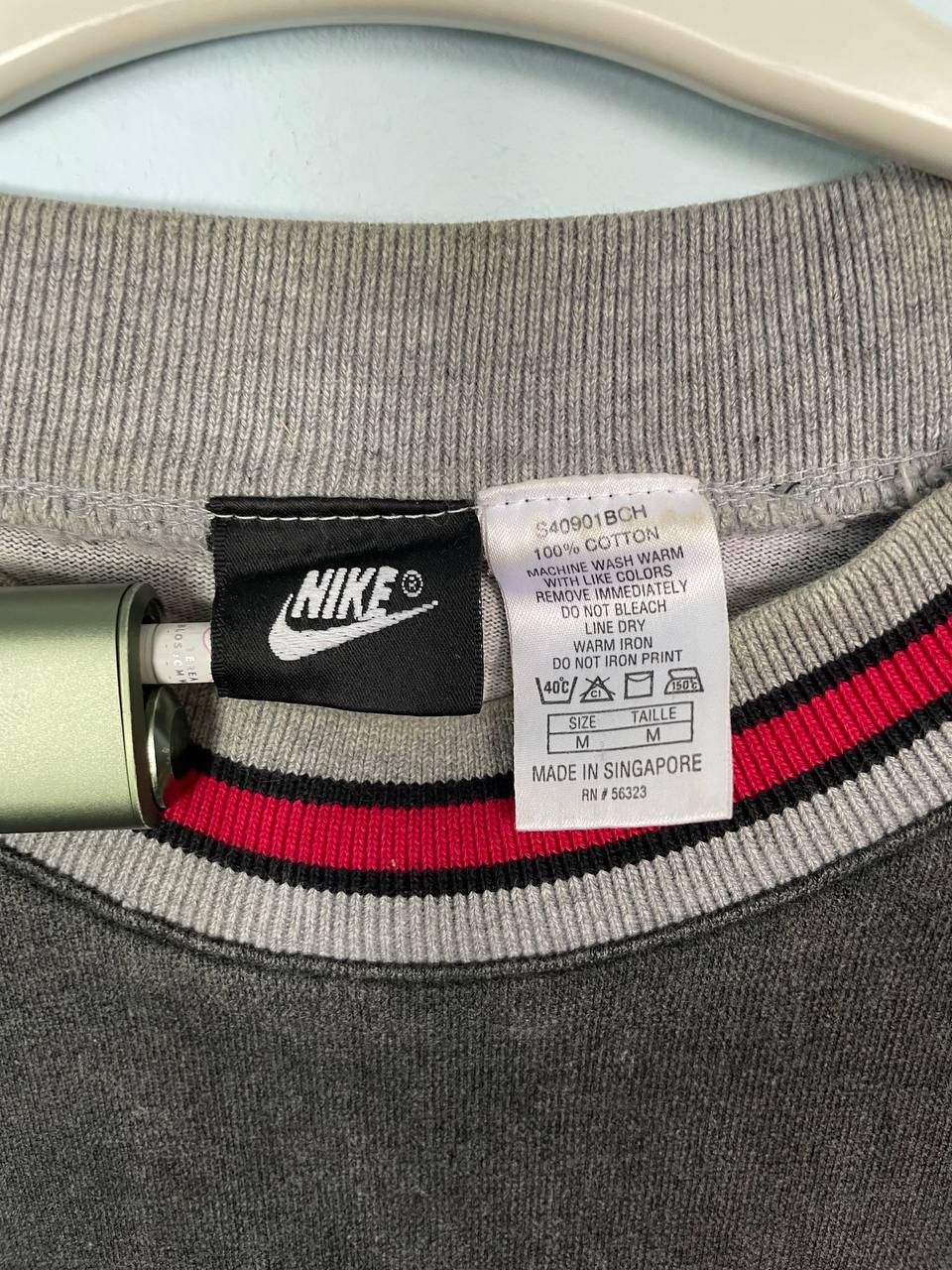 90's Nike Basketball Sweatshirt Grey/Burgundy
