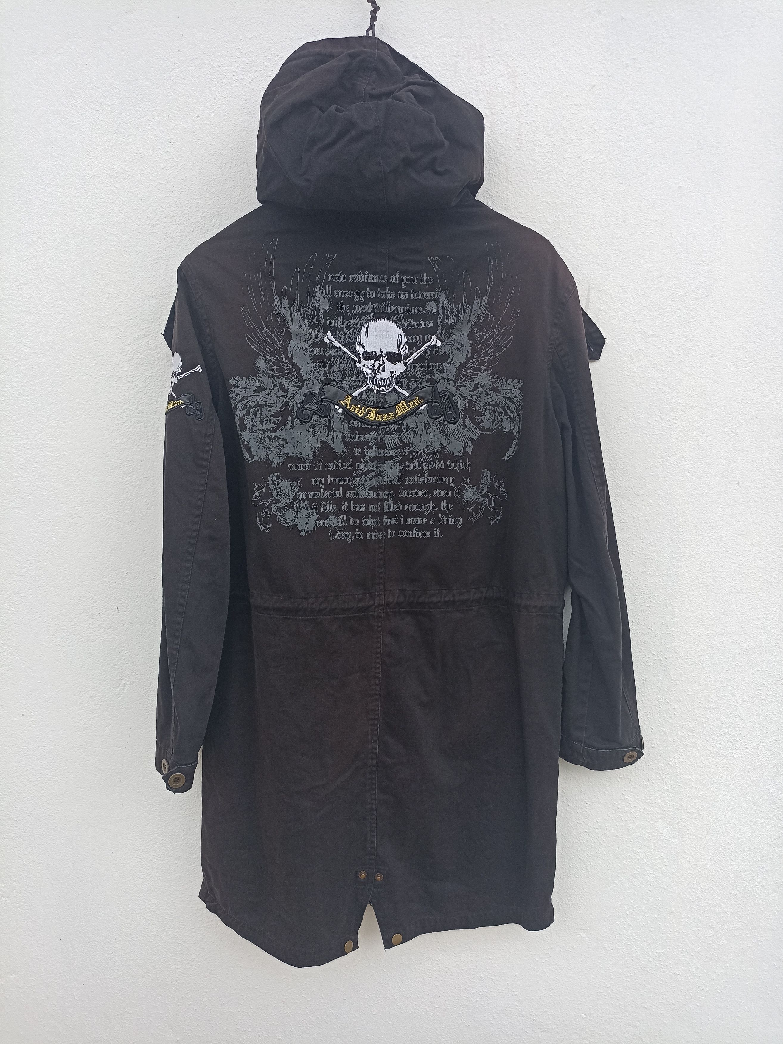 CABANE DE ZUCCA Navy Blue Moto Style Lightweight Cotton Zip