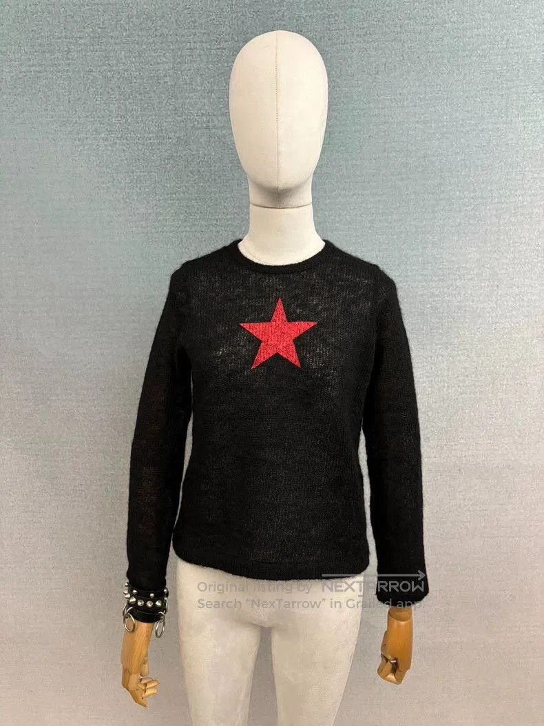 Junya Watanabe Junya Watanabe 1998 Red Star Sweater. Size S / US 4 / IT 40 - 5 Thumbnail