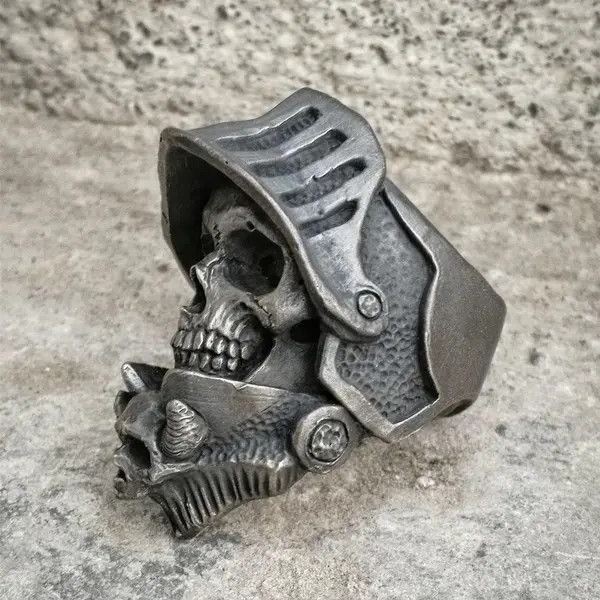 Jewelry Death Knight Skull Ring Size ONE SIZE - 2 Thumbnail