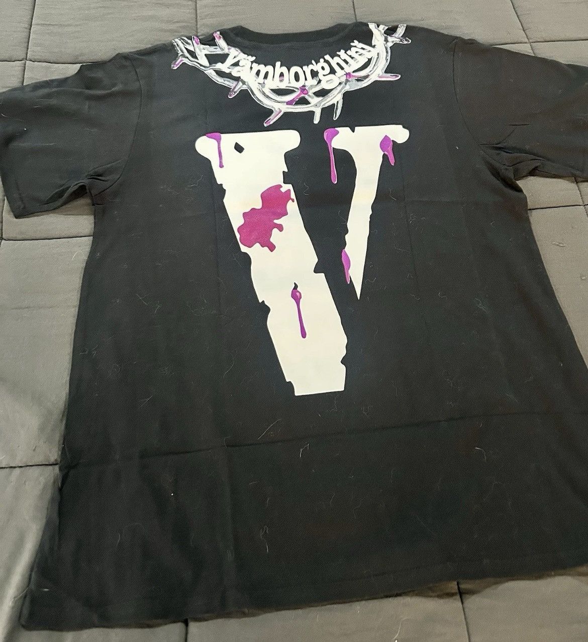 Vlone Vlone x Yams Day Jesus Piece T-Shirt 'Black' Size Large Size US XL / EU 56 / 4 - 9 Thumbnail