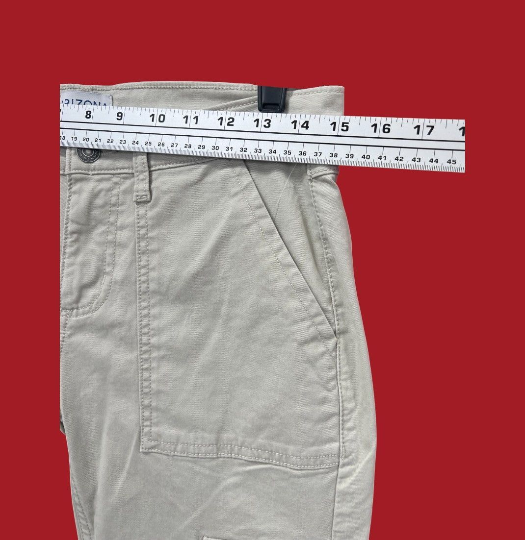 Arizona Jean Co. Arizona - Women's Low-Rise Flared Cargo Pants - Beige - 3 Size 30" / US 8 / IT 44 - 5 Thumbnail