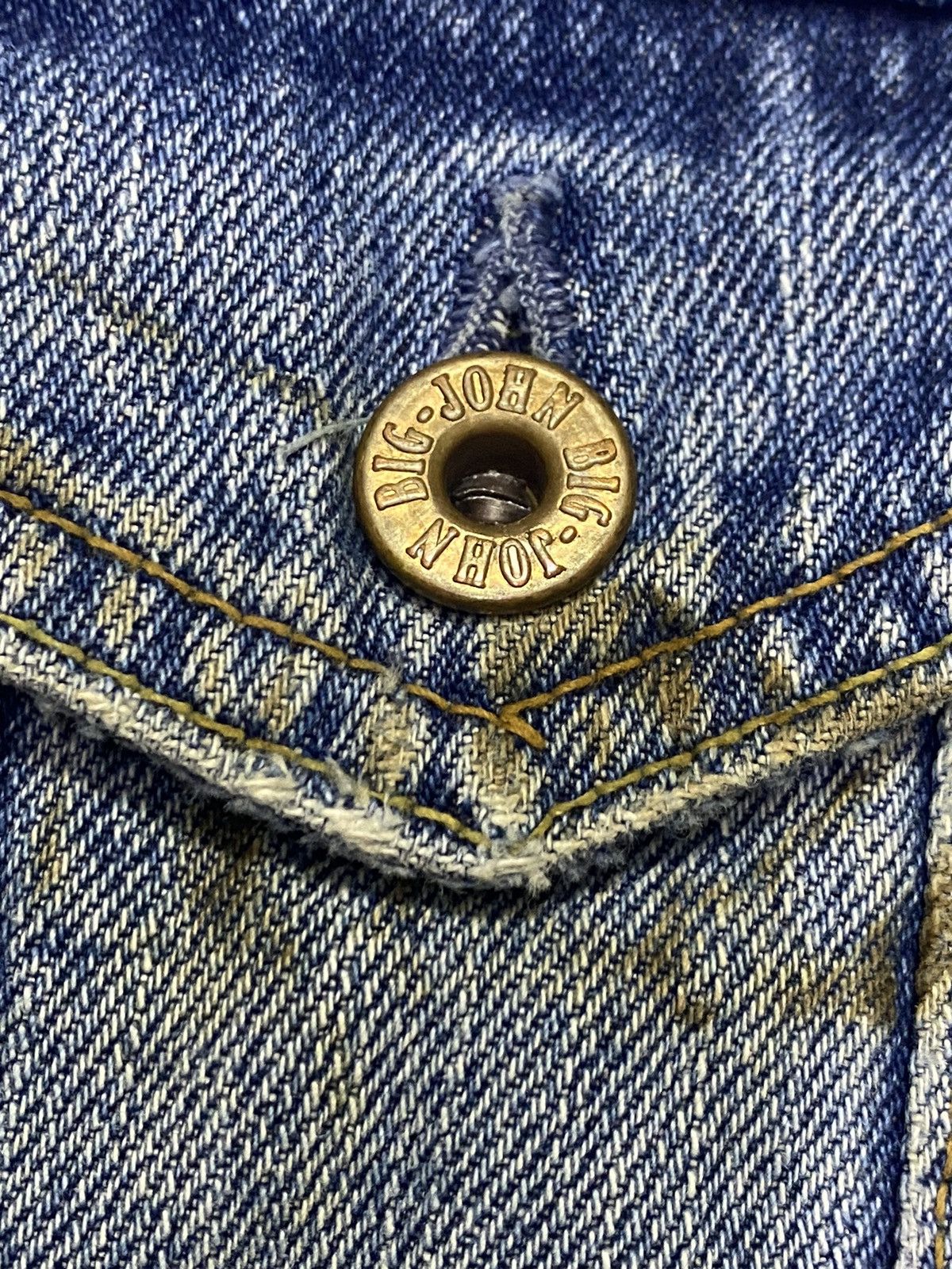Big John Vintage Big John 1980s Selvedge Grunge Denim Jacket Jeans Size US S / EU 44-46 / 1 - 7 Thumbnail